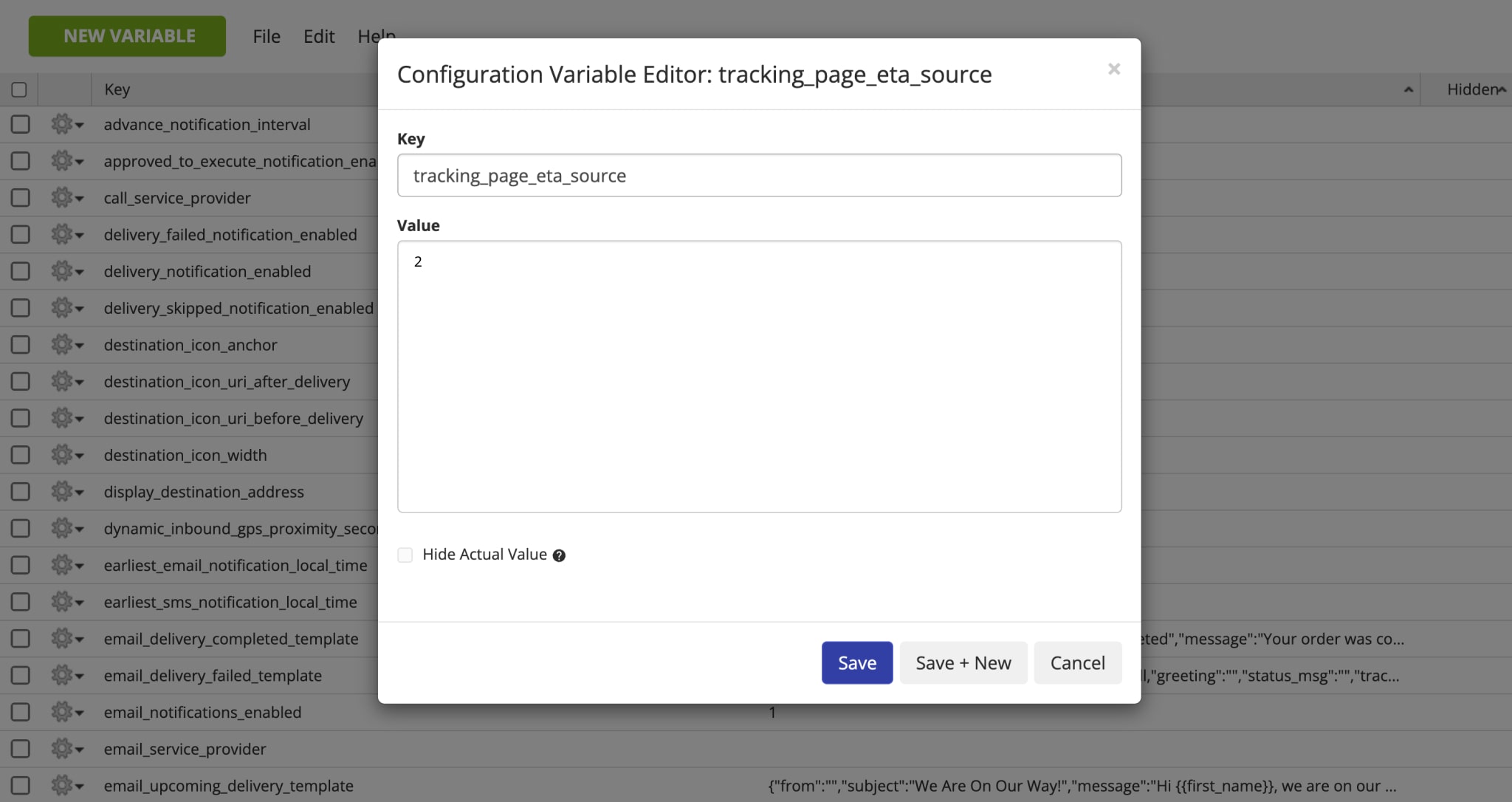 Use Route4Me's Advanced Configuration Editor to add Predicted Arrival Time to the Tracking Page.