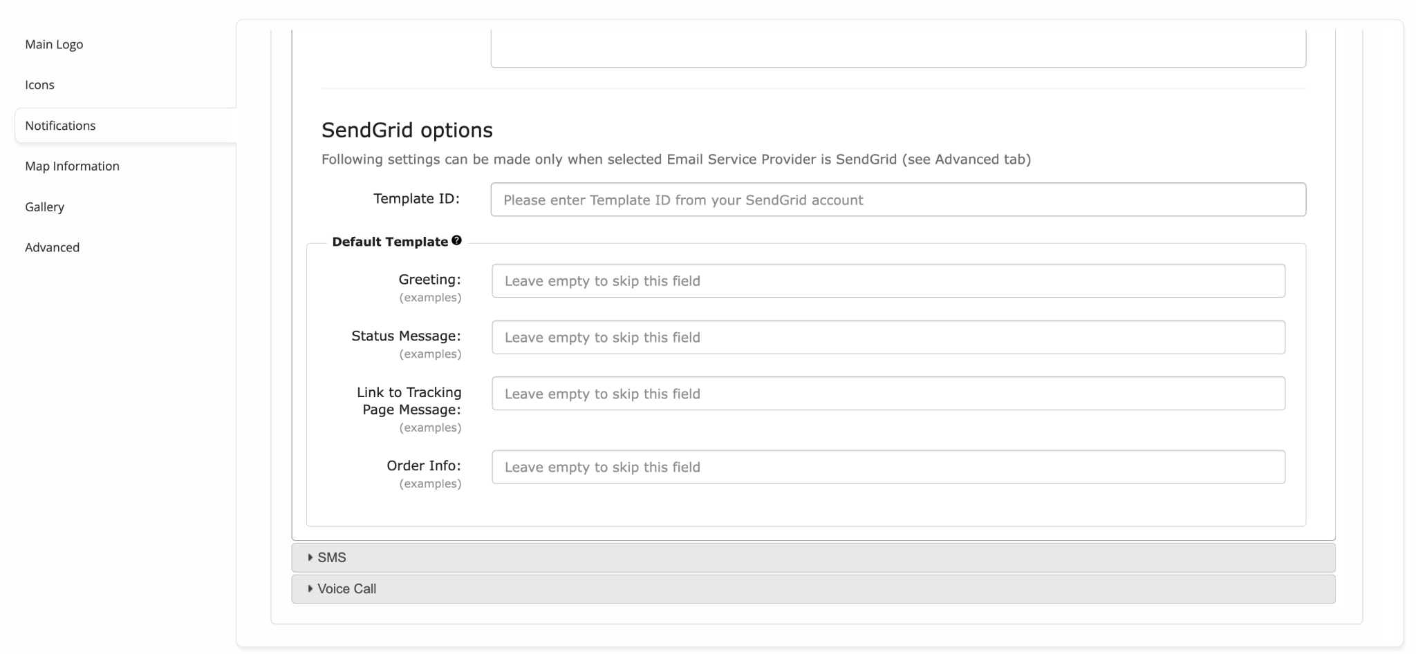Use SendGrid Email templates to send customizable Email notifications to customers.