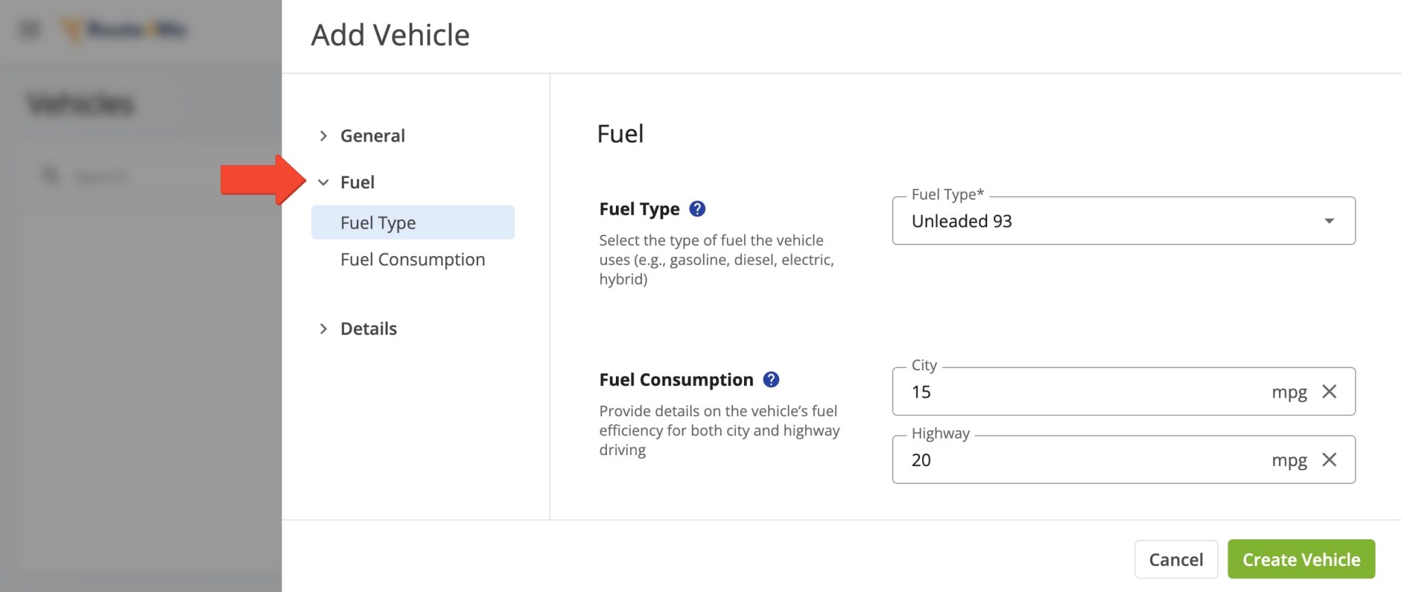 Provide information about the vehicle's fuel type and its city and highway fuel efficiency.