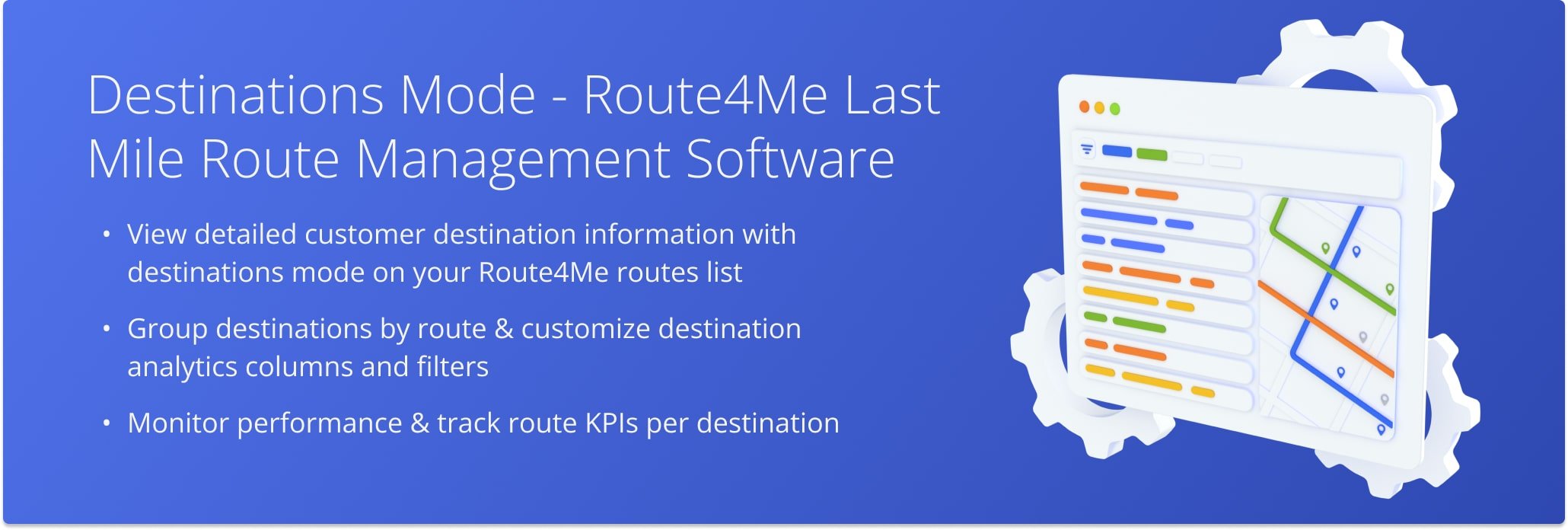 Open Destinations View Mode on your Route4Me routes list, and customize destination information and analytics columns.