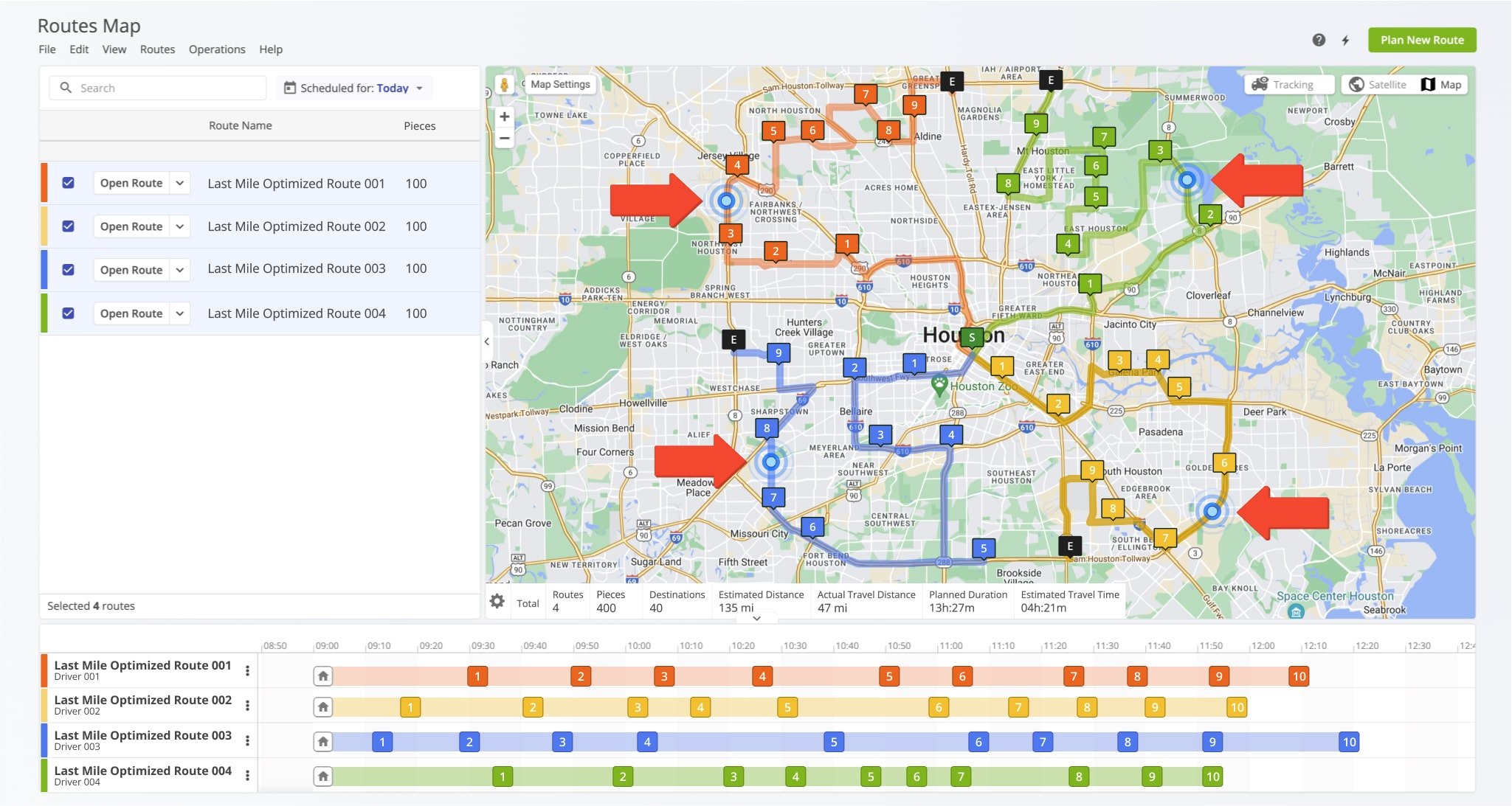 Route4Me's Inventory Management functionality enables you to always find the closest vehicle with a specific item, maximize fleet capacity, optimize routes with vehicle inventory, and much more.