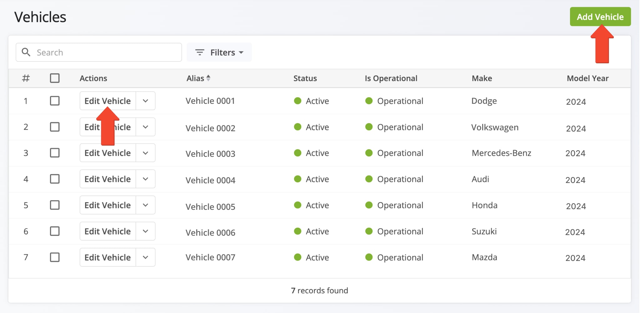 After you've created a Vehicle Profile, you can assign it to a vehicle already in your fleet or you can add a new vehicle and assign the Vehicle Profile to it. 