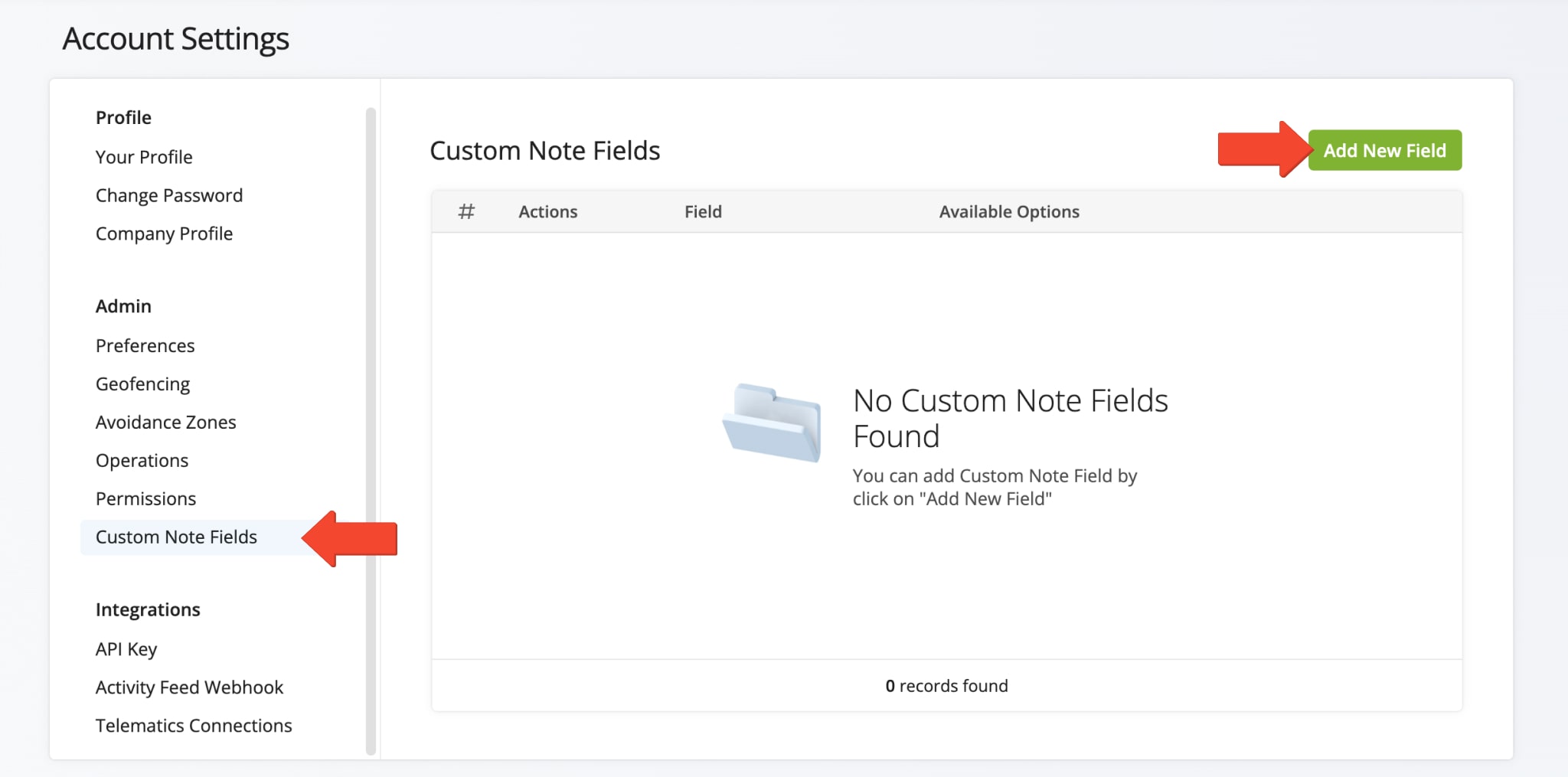 Create predefined custom stop statuses that team members can add to route stops.