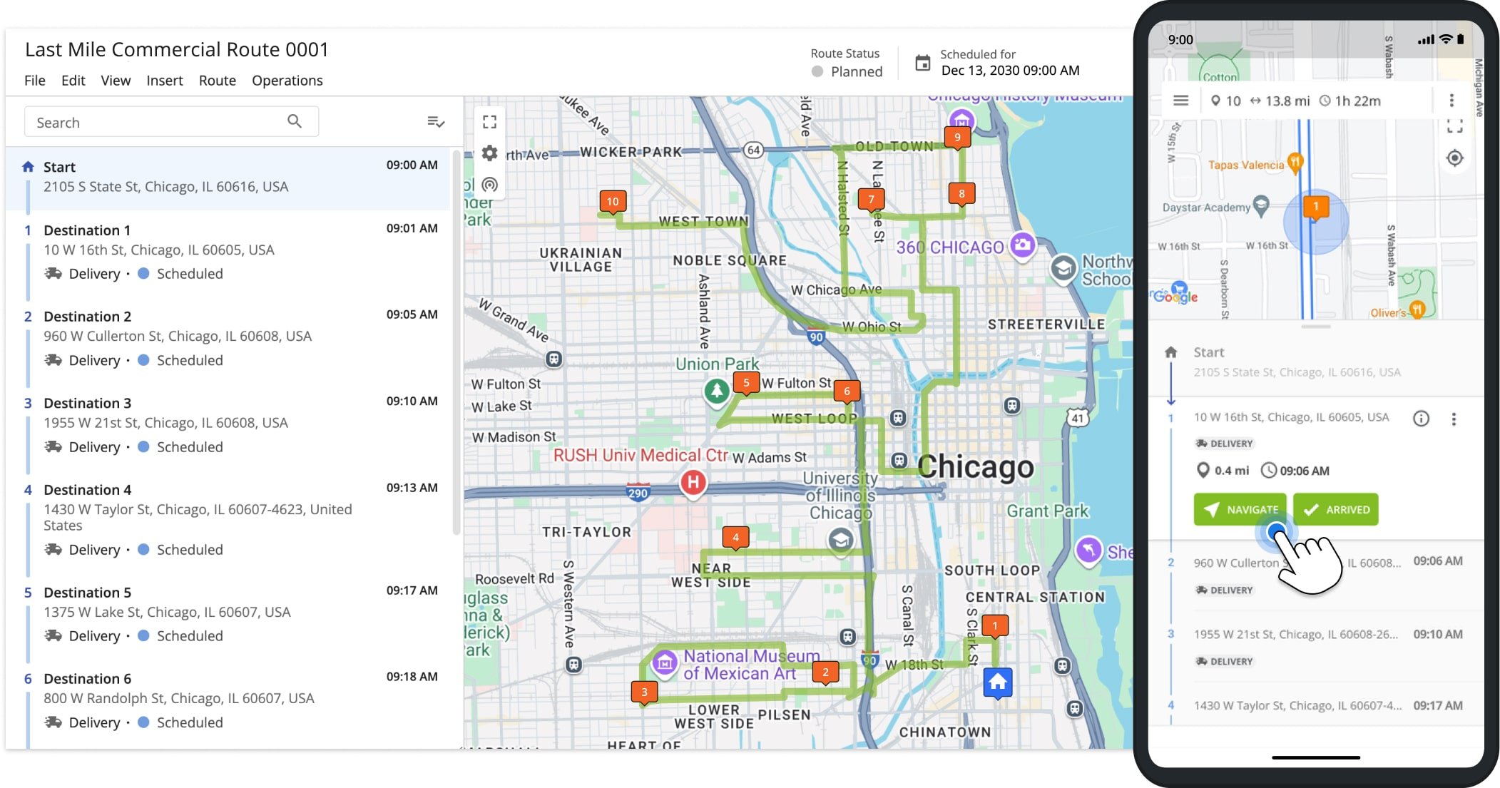 Commercial vehicle ans truck routing is complex due to road restrictions and constraints, but Route4Me’s mandatory route navigation ensures app directions match the planned web platform routes.