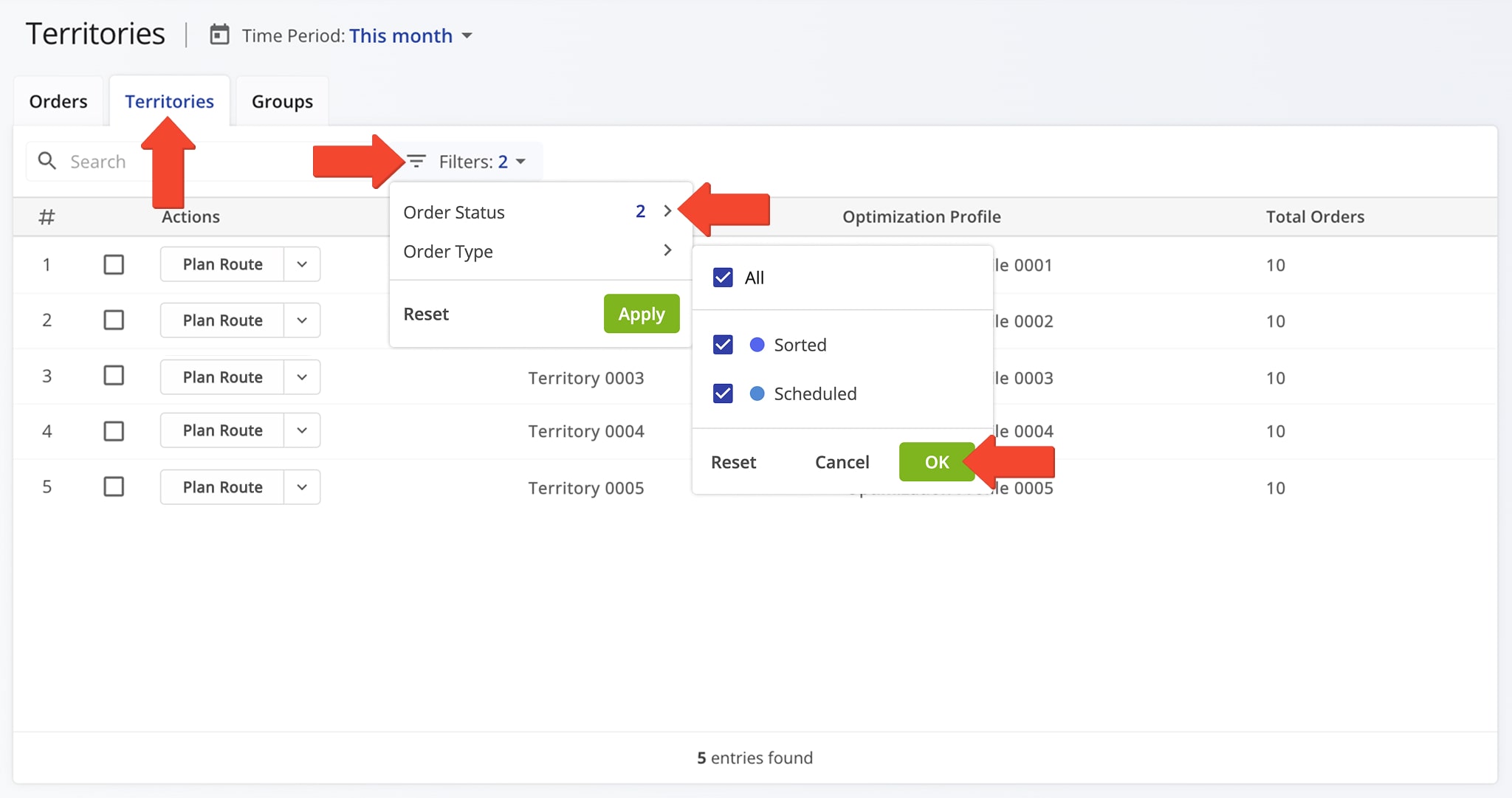 Route4Me enables medium and small businesses to plan routes with orders sorted by custom geographic territories.