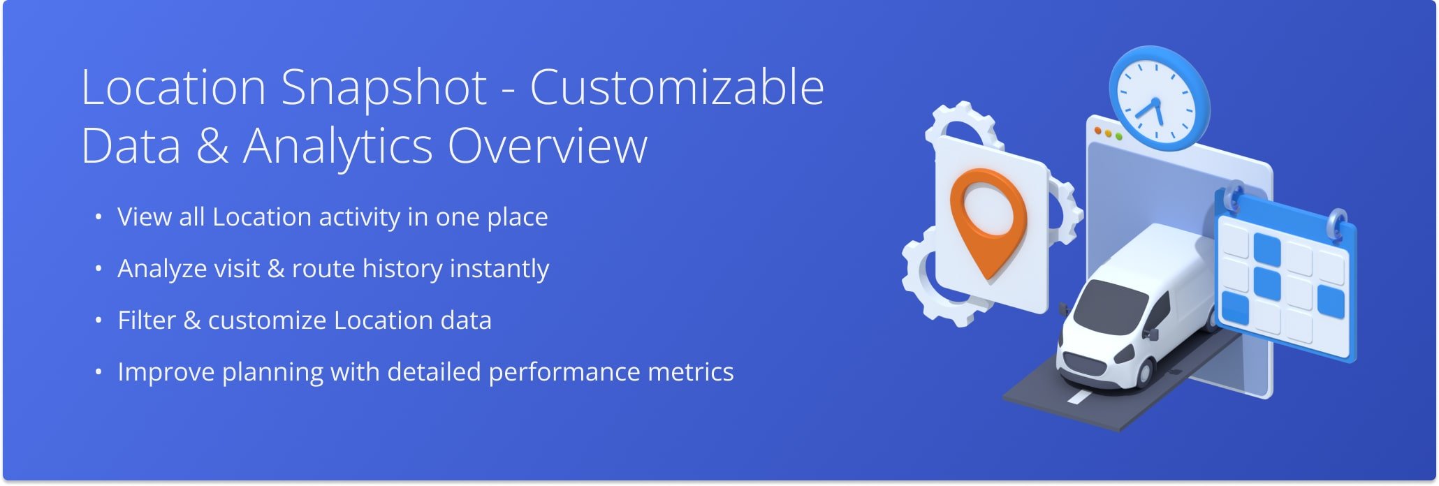 Route4Me’s Customer Locations Snapshot gives you a centralized view of customer data to simplify planning, routing, and service