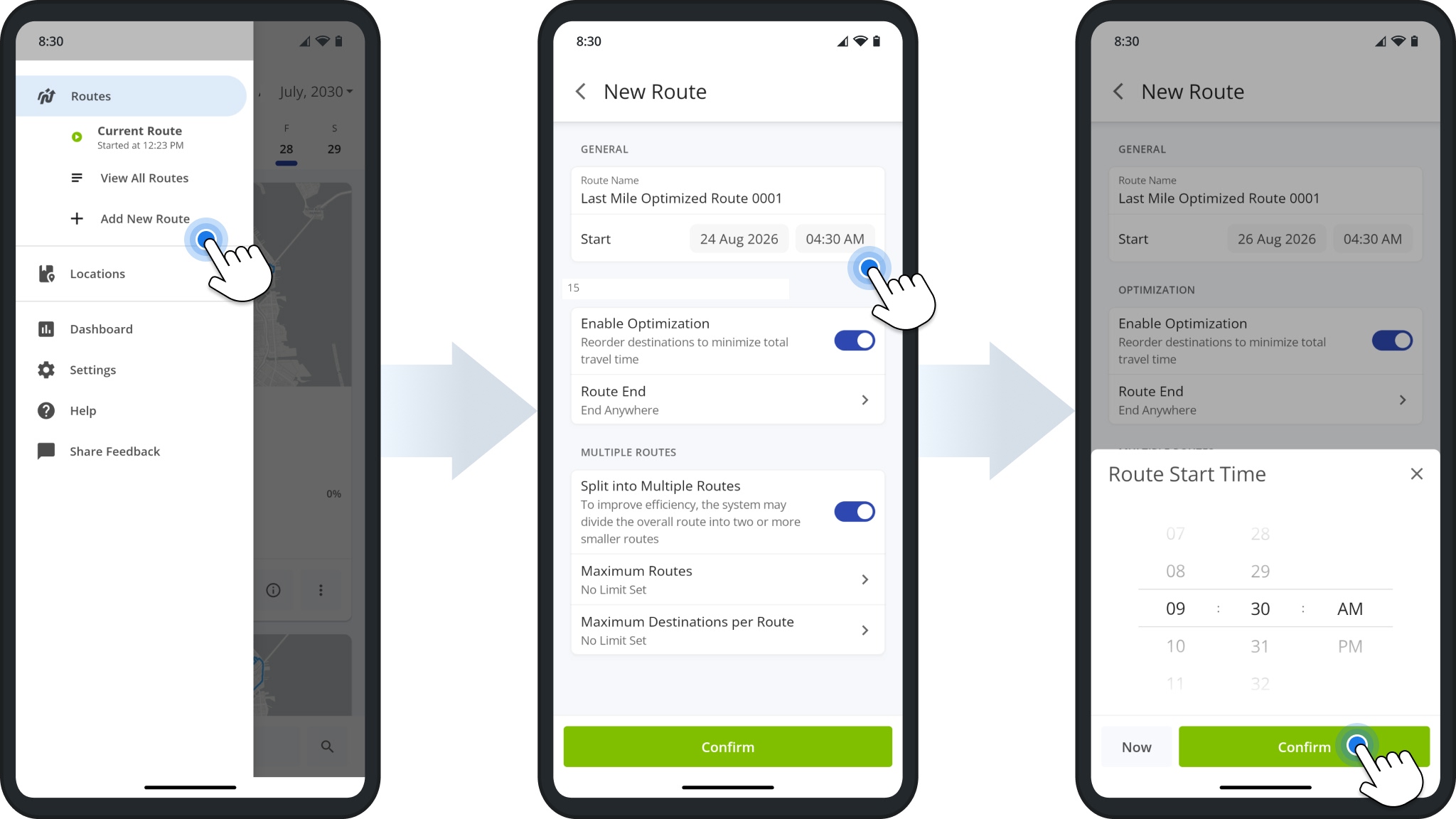 Using optical character recognition address scanner or OCR for adding addresses to routes on Route4Me