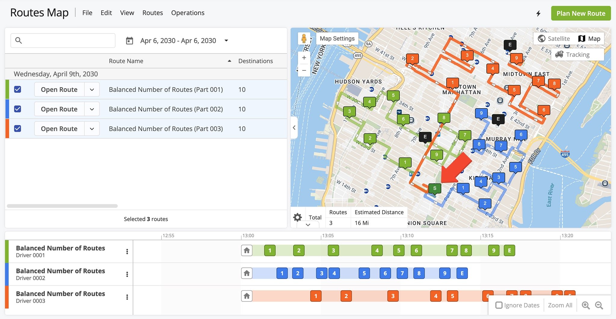 Route4Me automates LTL inbound and FTL outbound routing for efficient, cost-effective cross-docking.