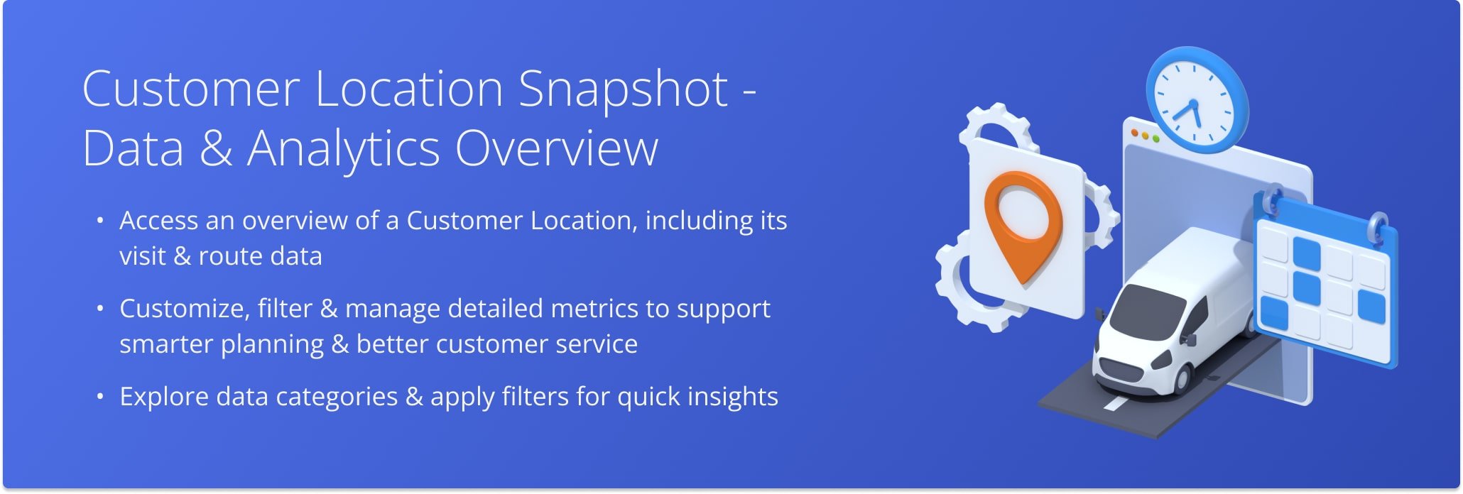 Route4Me’s Customer Location Snapshot gives you a centralized view of customer data to simplify planning, routing, and service management.