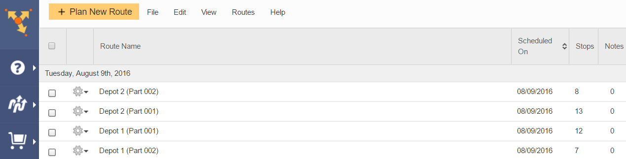 Simulated routes will also be added to your routes list. You can open and modify them as you see fit.