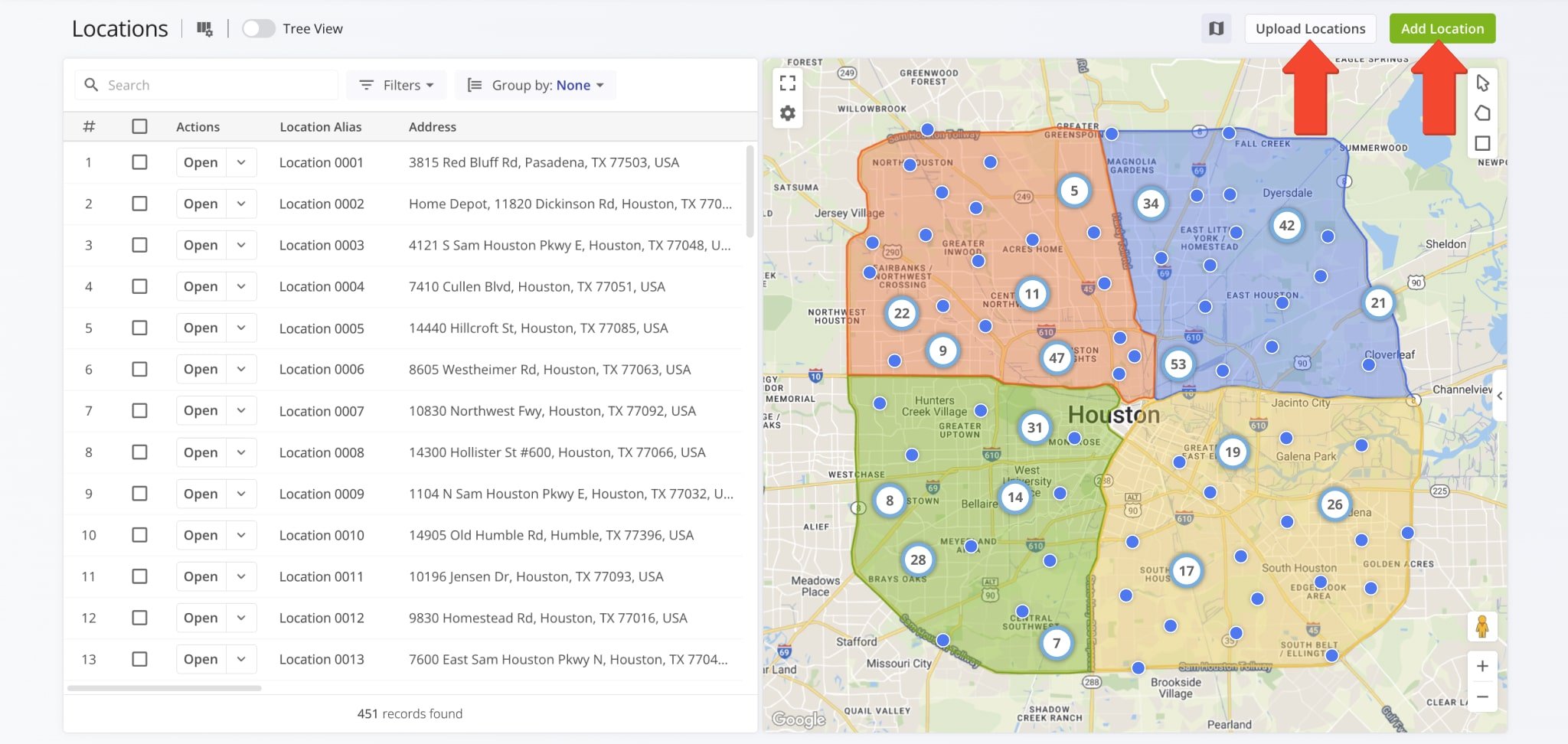 Add new Customer Locations to your Route4Me Last Mile Transportation account.