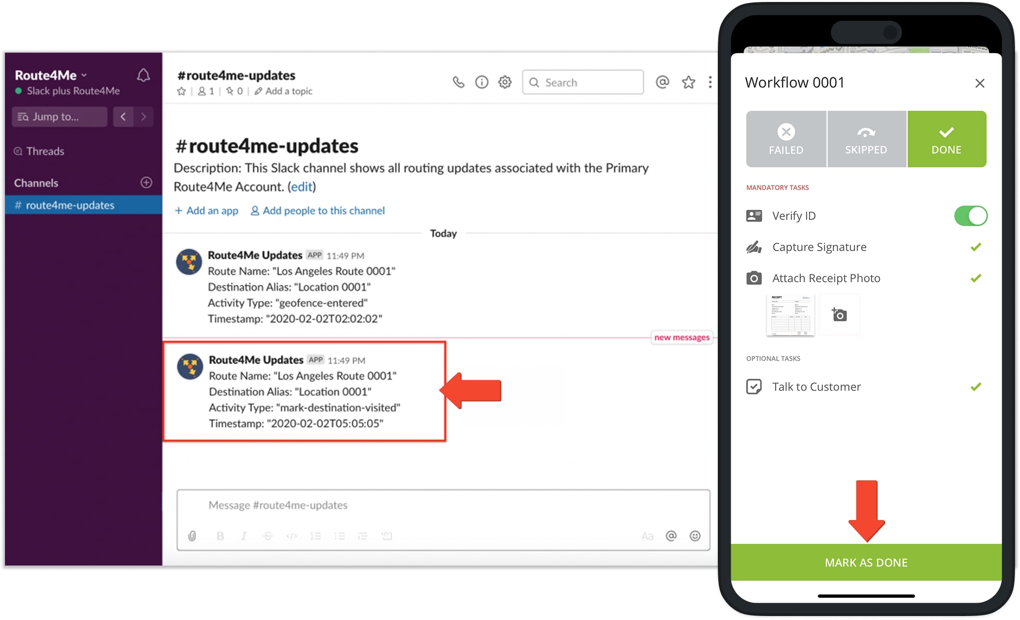 Synchronize your Route4Me Account Updates With a Dedicated Slack Channel.