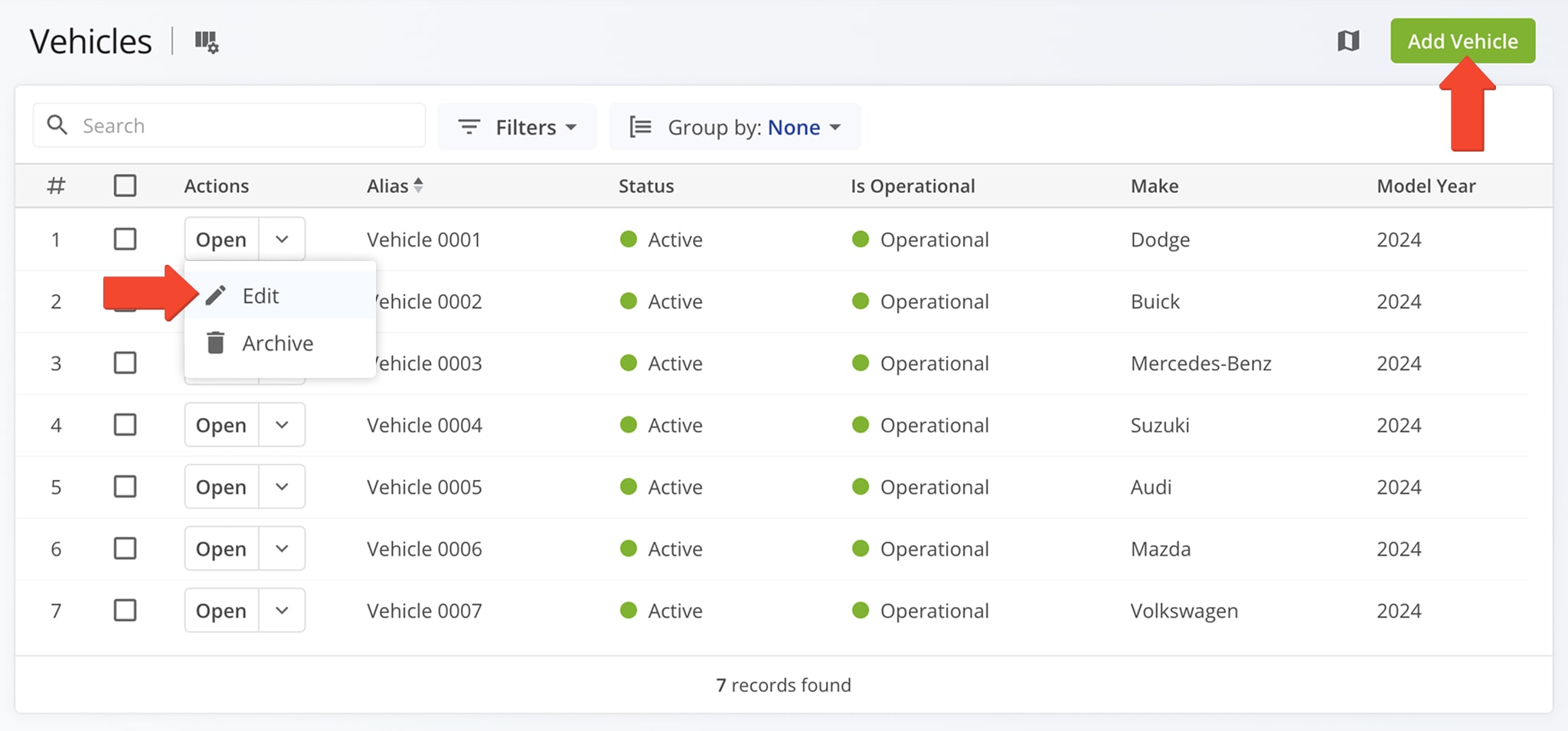 To designate a vehicle in your fleet as commercial, assign it a Vehicle Profile with commercial parameters.