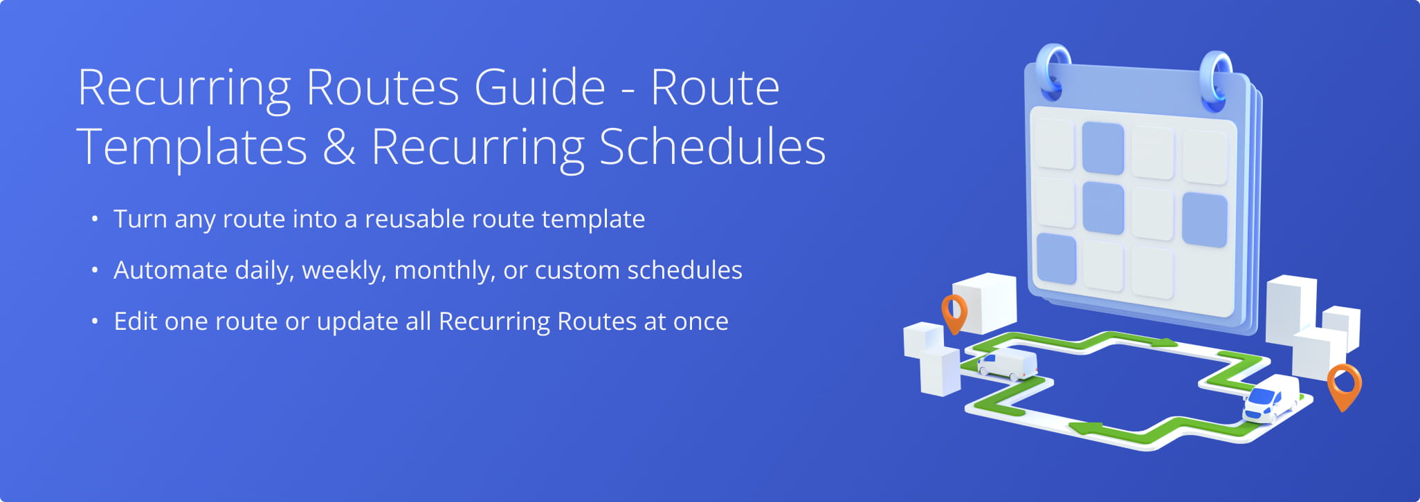 Route4Me’s Route Templates automates scheduling for businesses managing recurring deliveries, pickups, and service visits, ensuring efficiency and reliability.