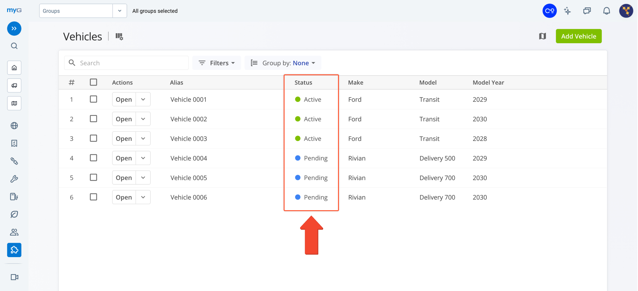 The Route4Me Geotab Add-In now syncs the status of vehicles and enrolled devices in real time. This change enables you to start using synced telematics vehicles right away without manually comparing and consolidating statuses between Geotab and Route4Me.