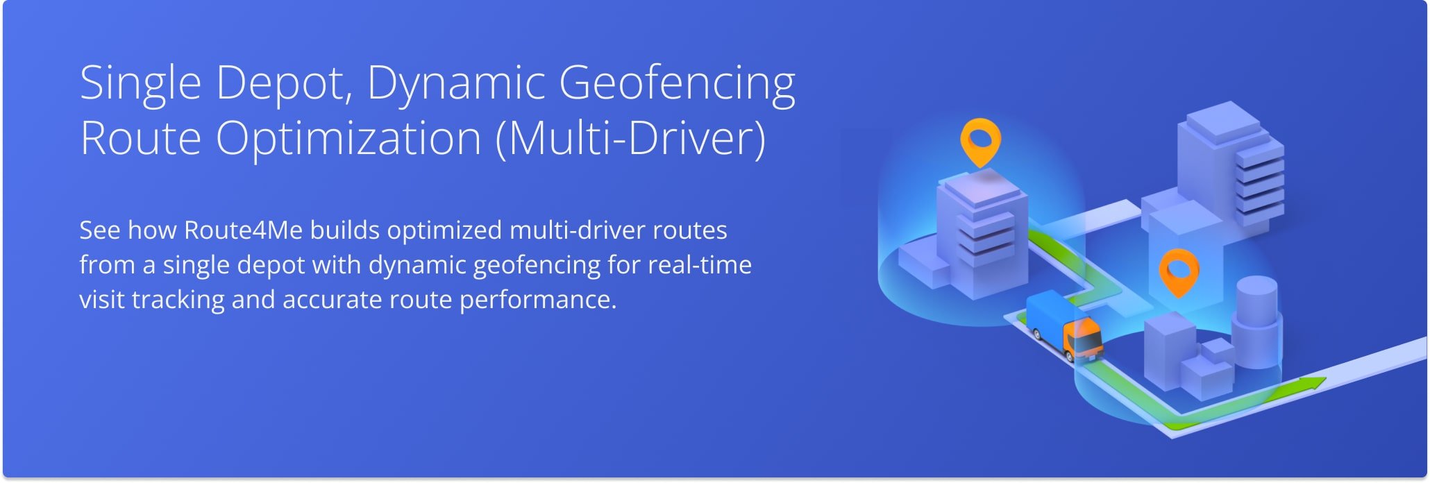 Route4Me simulation of multi-driver routes from a single depot with dynamic geofencing.