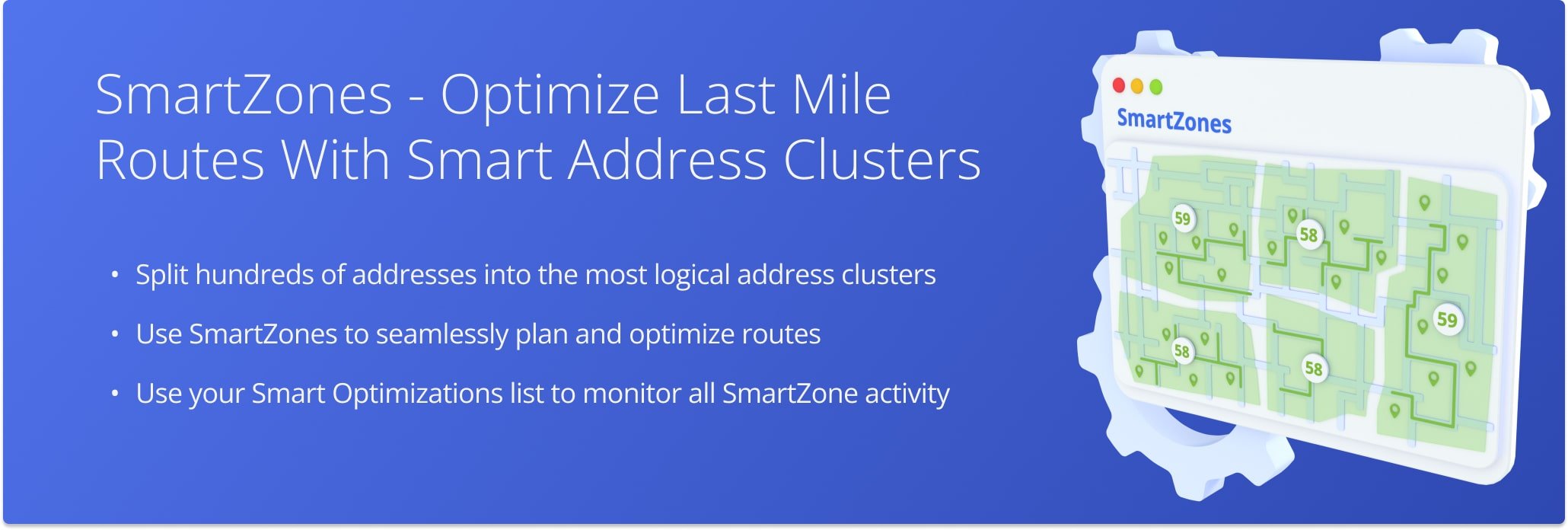 Route4Me's SmartZone Route Optimization enables you to create efficient address clusters and customize route planning based on your specific constraints and business needs.