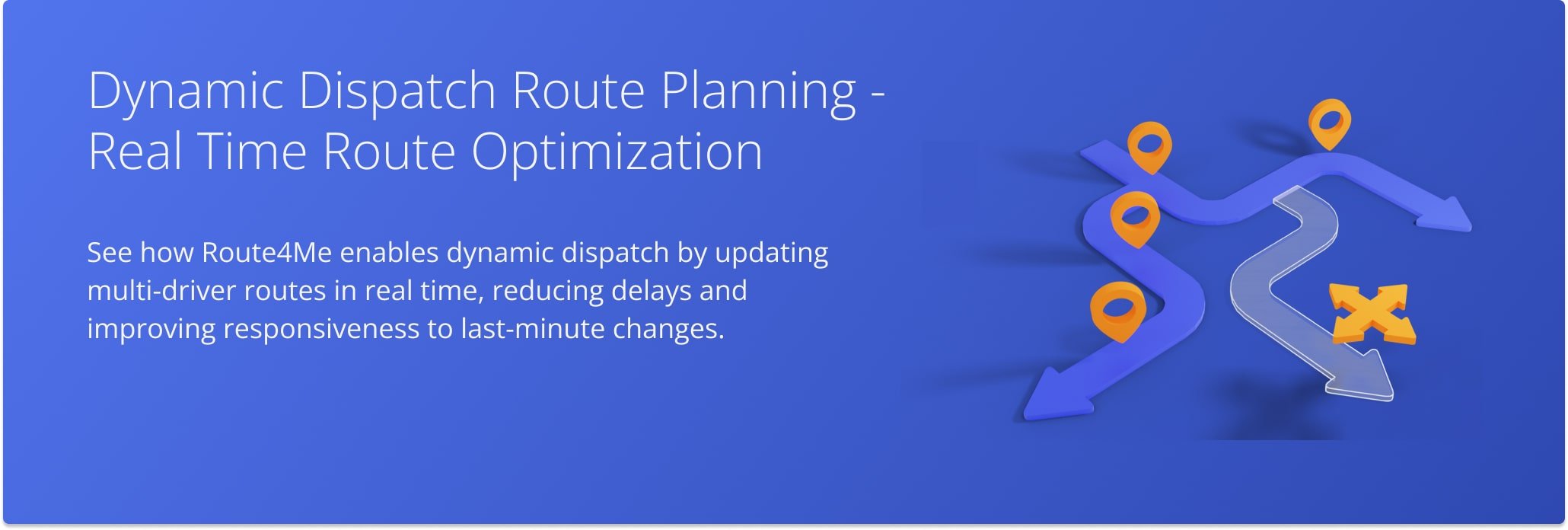 Route4Me simulation of updating multi-driver routes in real time, via dynamic dispatch.