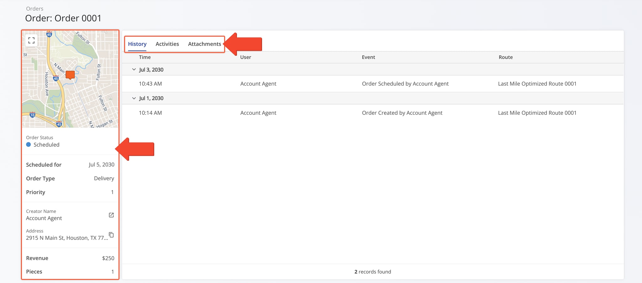 The Snapshot provides a centralized view to review, edit, and organize Order data.