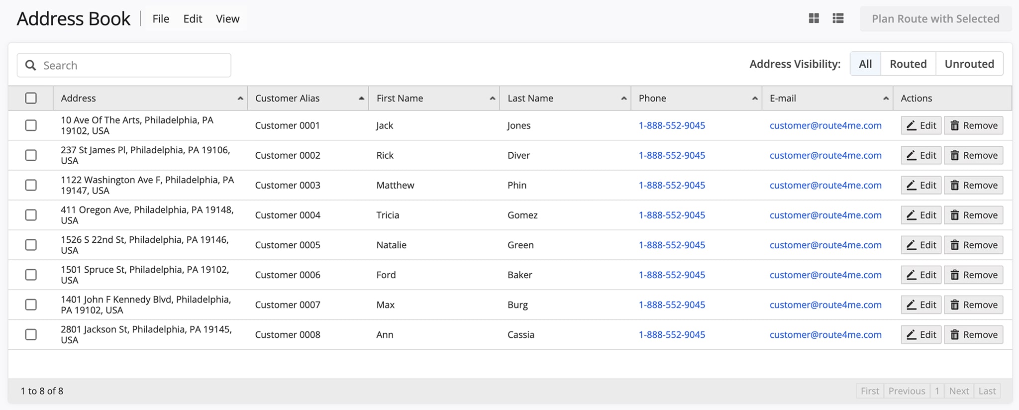Sync Salesforce contact with your Route4Me address book via Zapier.