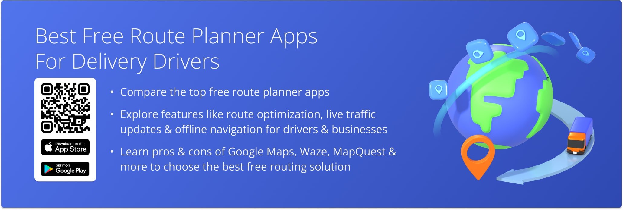 7 best free route planner apps with multiple stops that are suitable for delivery businesses.