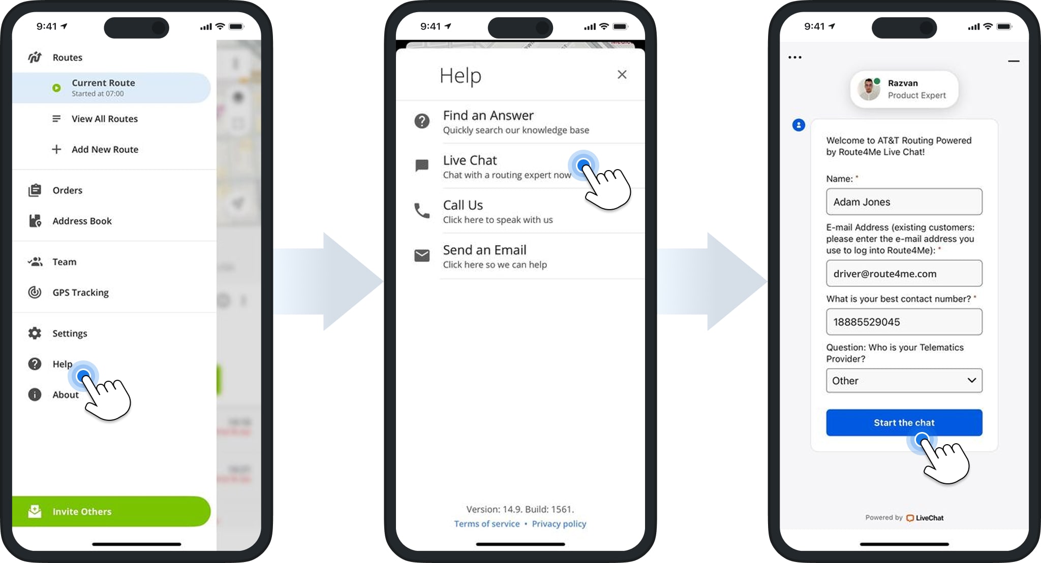 Get support and help on Route4Me