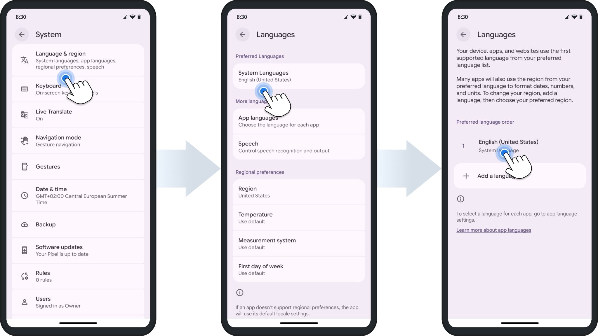 Language settings on Route4Me