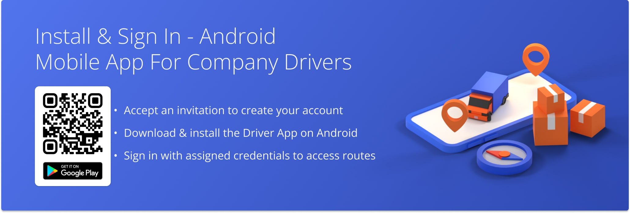 Guide for enterprise drivers to set up, install, and subscribe to the Route4Me Android Driver Mobile App.