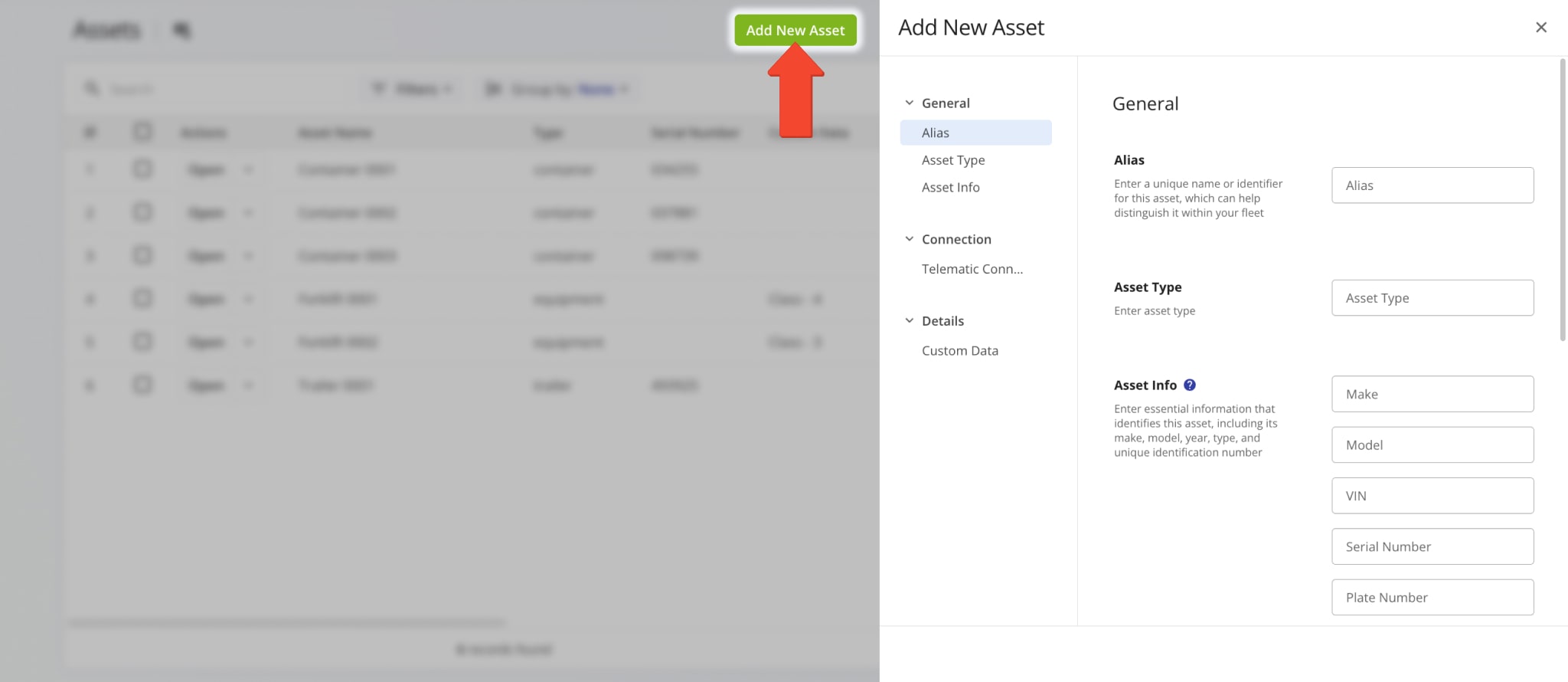 Adding physical assets and equipment to your Route4Me account.