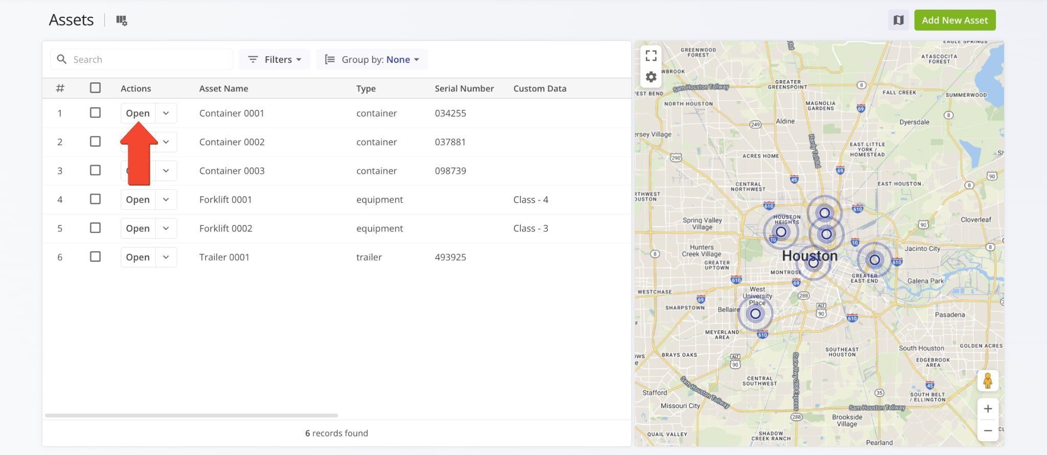 To open your Assets Page, simply go to Team & Equipment > Assets from the Platform Menu.