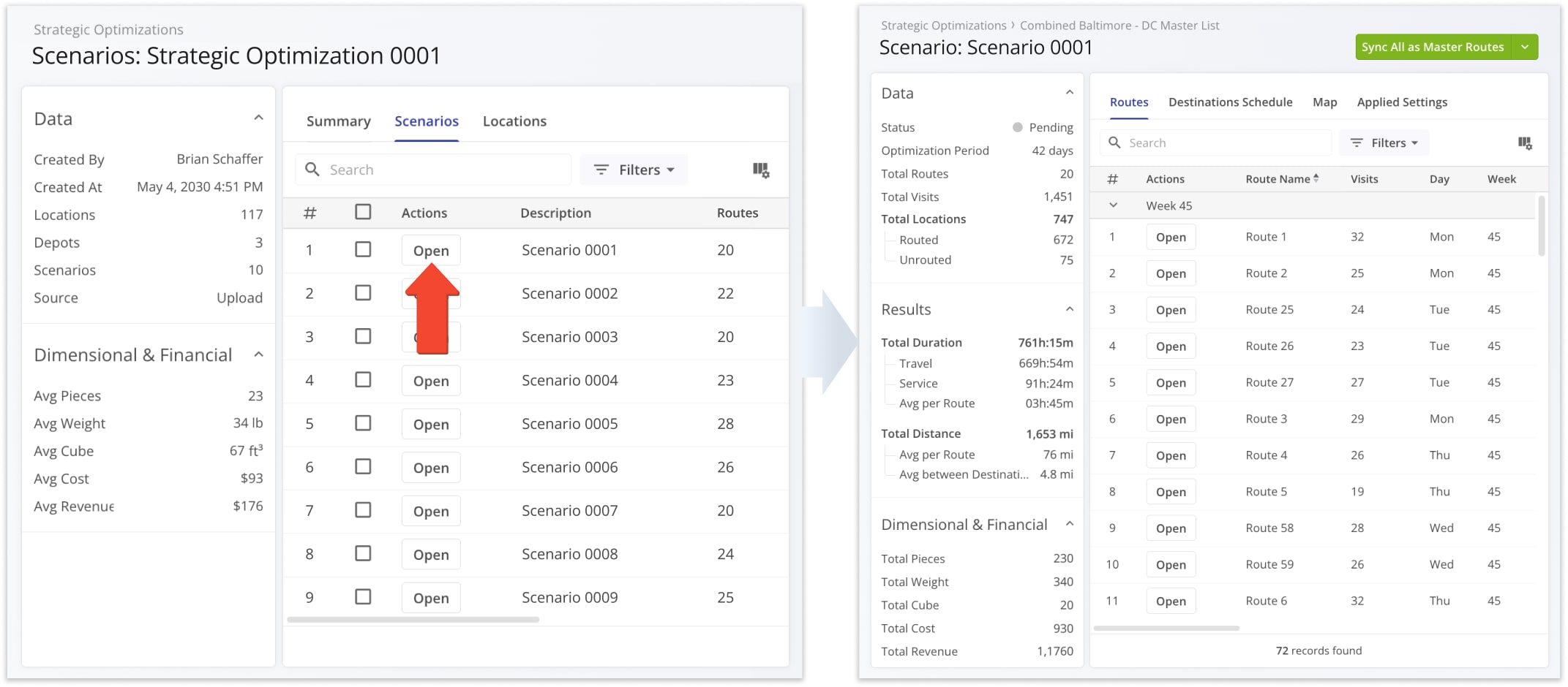 To delve deeper into strategic cycle planning and management, you can view and manage scenarios and scenarios route. Simply click the