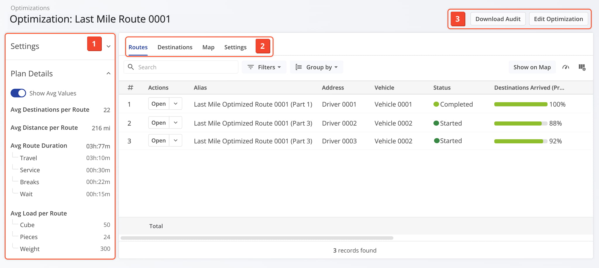 The Optimization Snapshot provides a centralized interface to review key metrics, explore detailed data across tabs, and edit optimization settings.