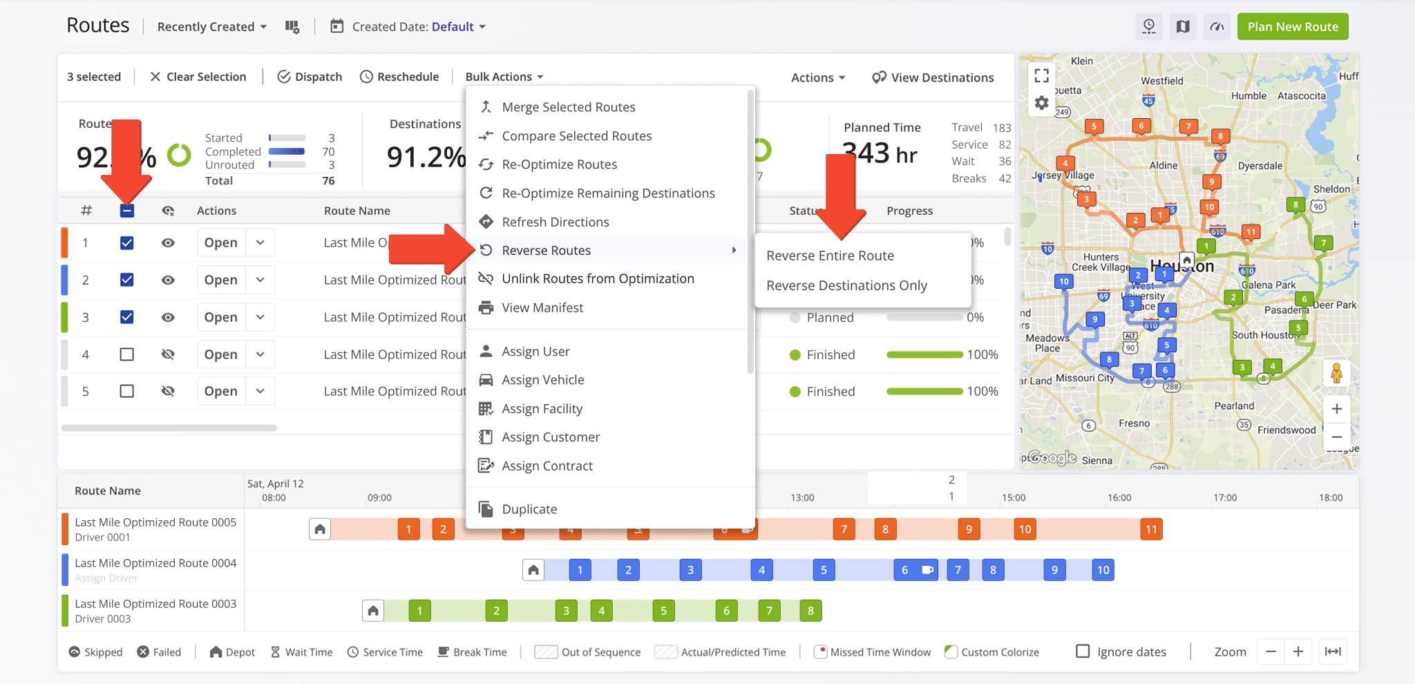 Reversing destination sequences can save time, improve scheduling, and simplify return trips.