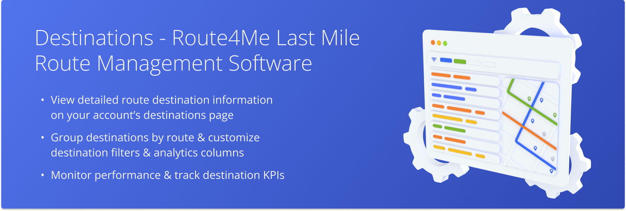 Open Destinations View Mode on your Route4Me routes list, and customize destination information and analytics columns.