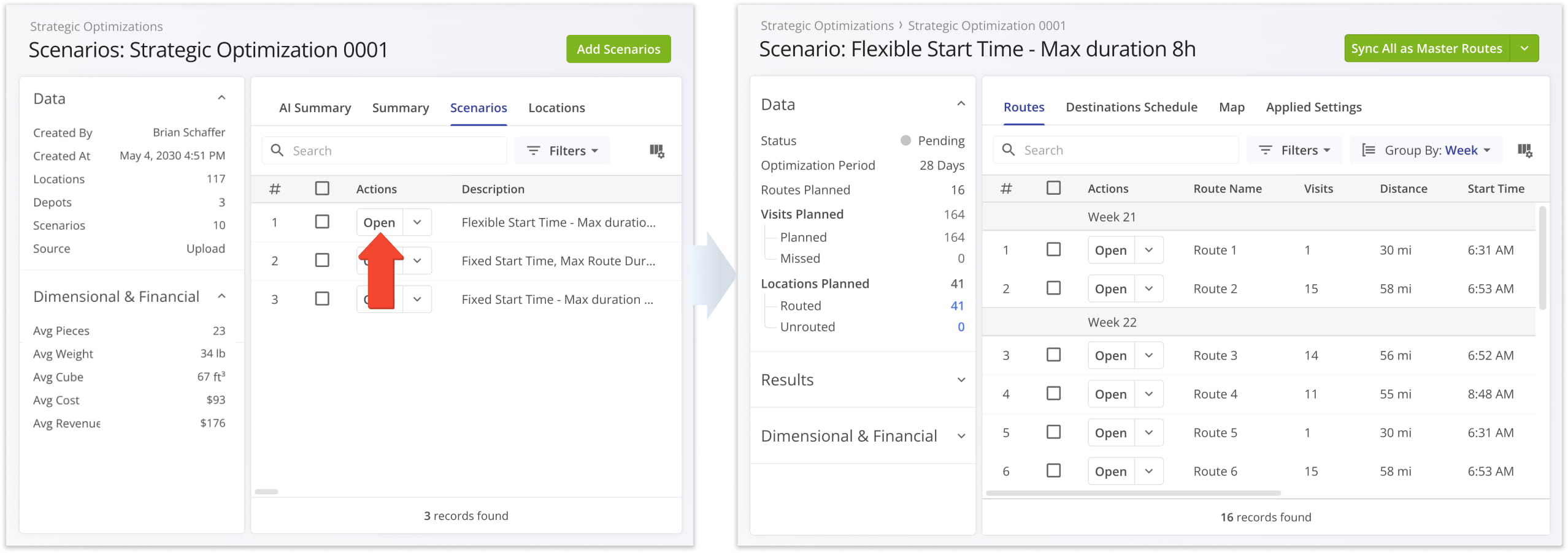 To delve deeper into strategic cycle planning and management, you can view and manage scenarios and scenarios route.