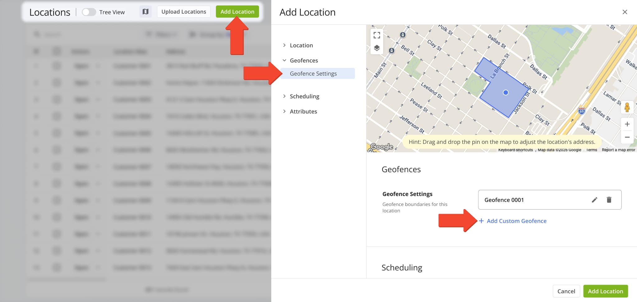 The previously available Geozones functionality is now available as Custom Location Geofences.