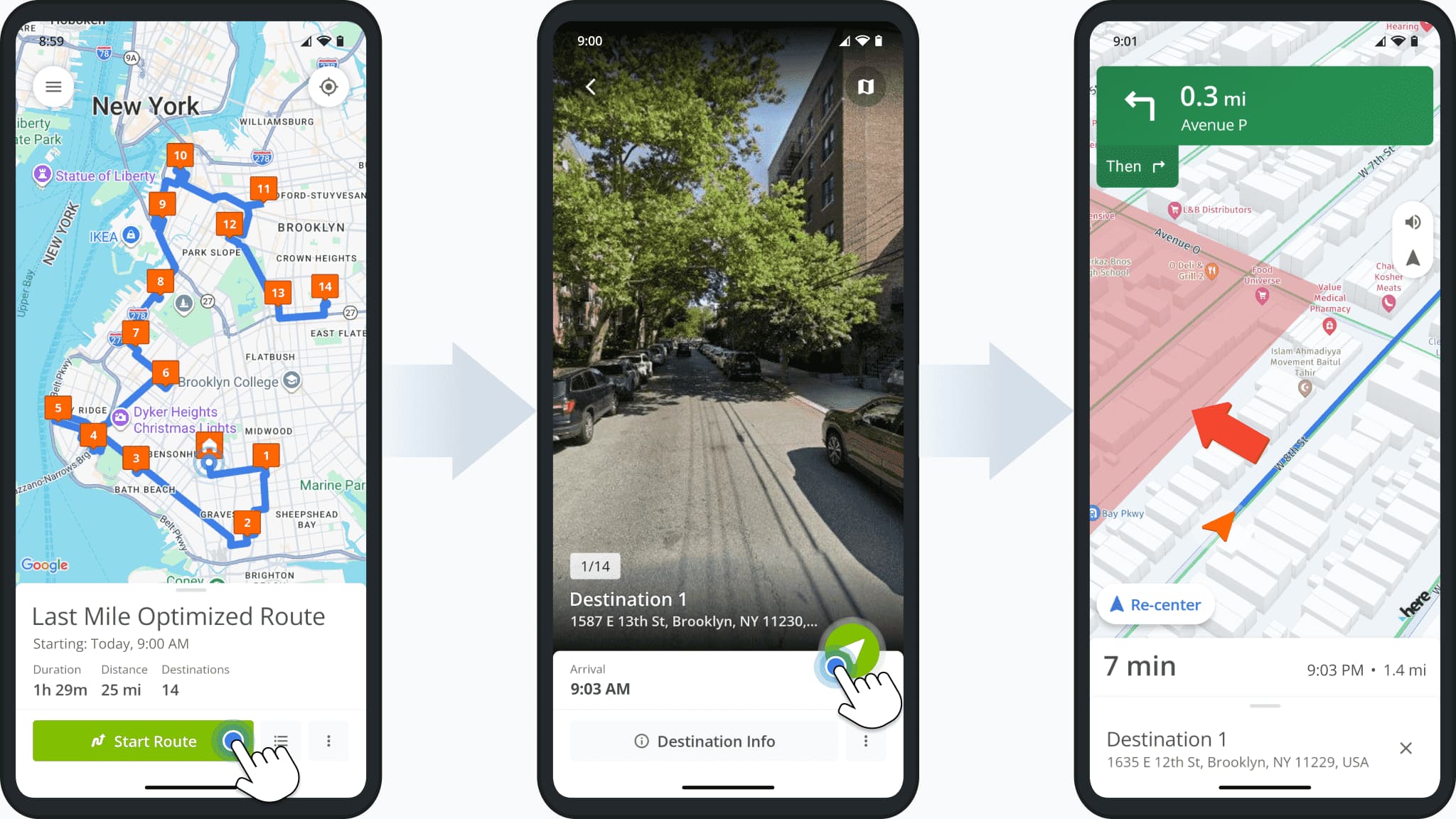 Users can now see Avoidance Zones added on the primary Route4Me account when navigating routes on the Android Route App.