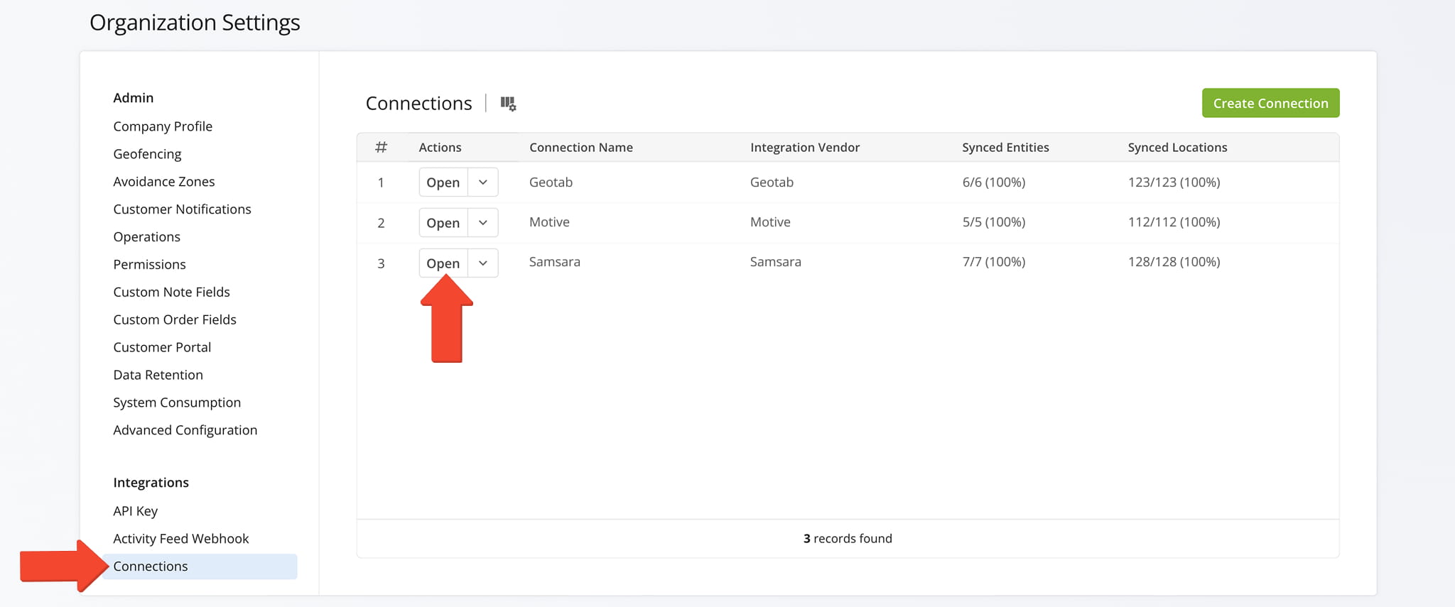 Open the Telematics Snapshot from your Account Settings.