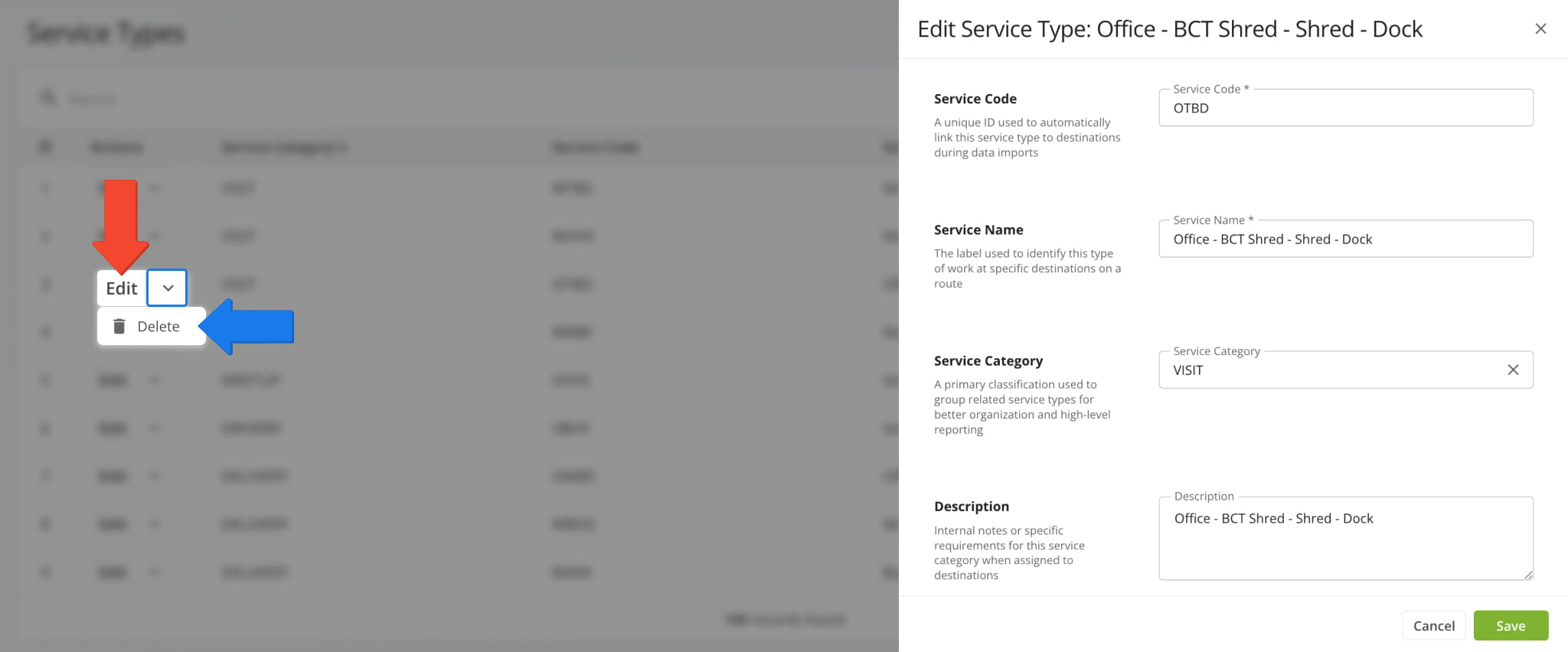 Manage Service Types on your Route4Me account.