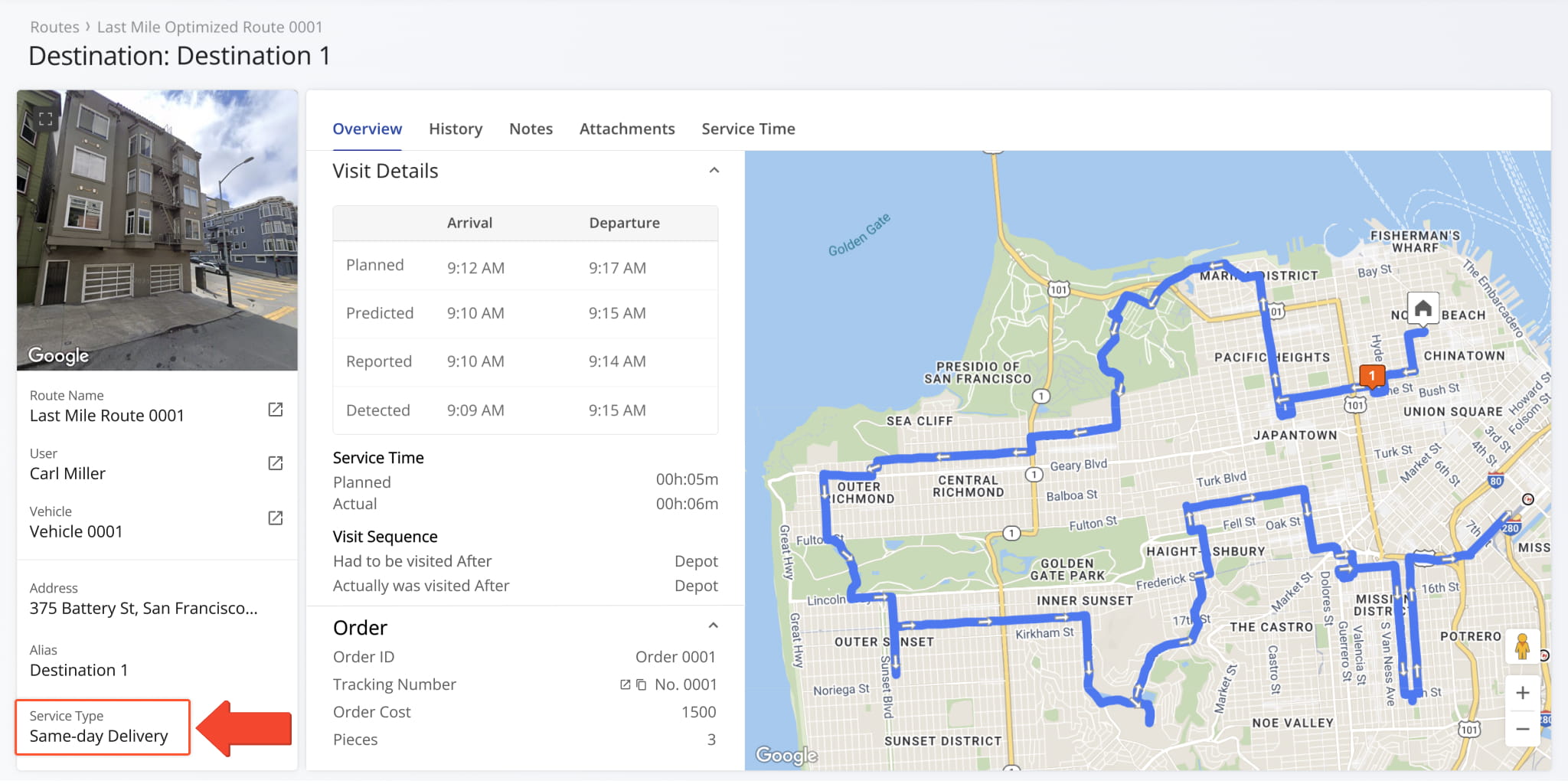 When you open a Destination Snapshot, you can see the destination