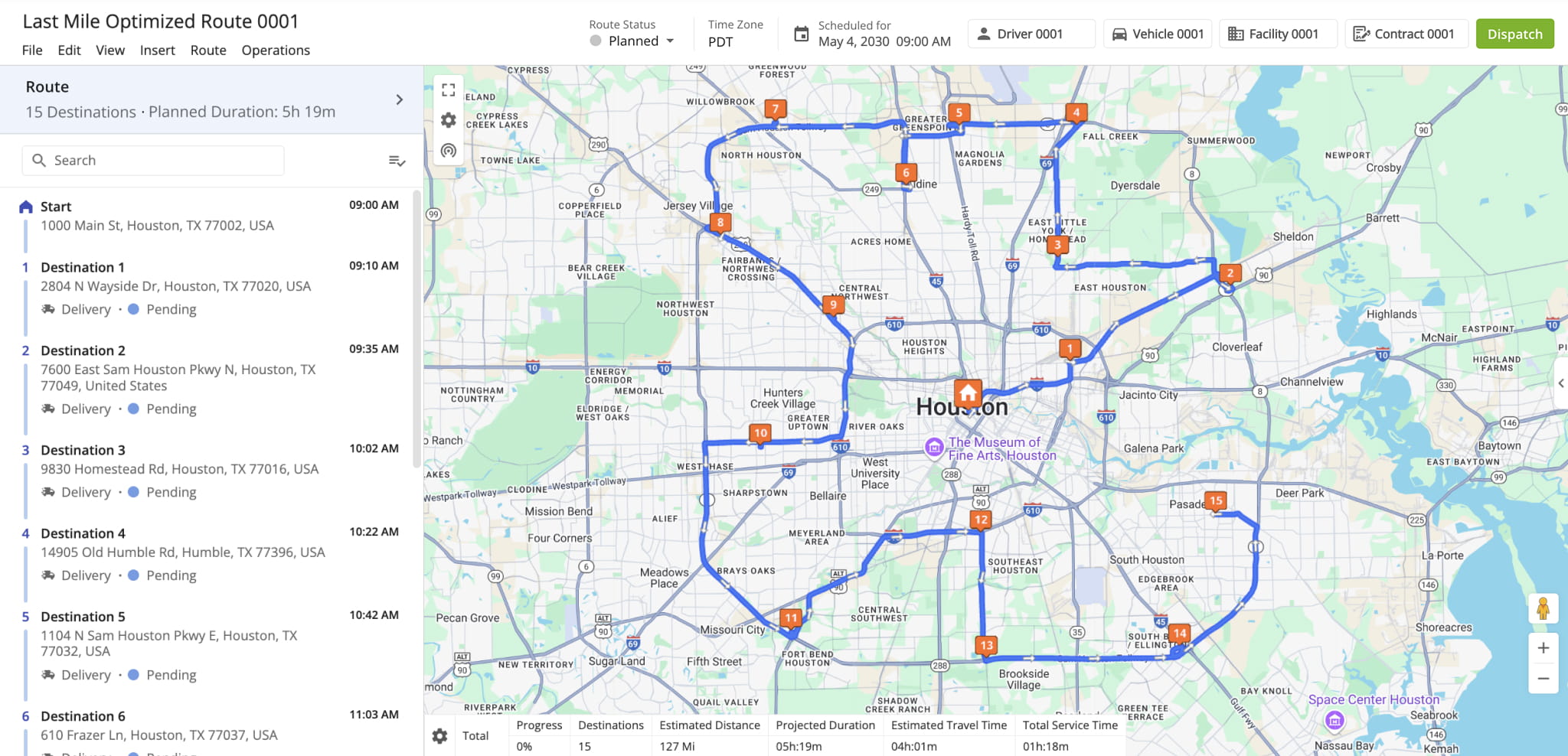 Configure optimization settings, verify addresses, and generate efficient routes automatically based on your routing inputs and constraints.
