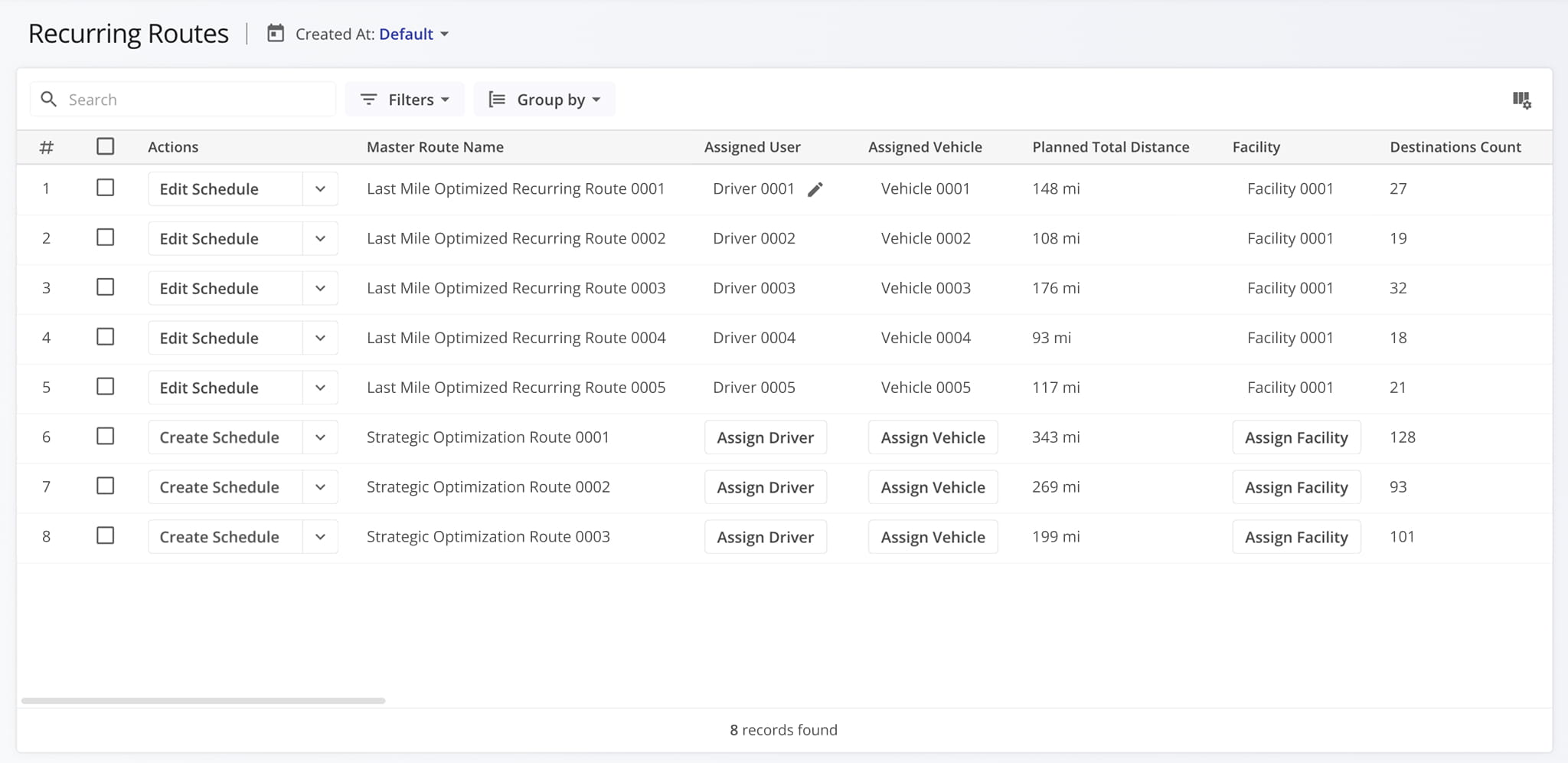 Route4Me automatically generates future routes and lets you review and adjust assignments, timing, and route details as schedules update.