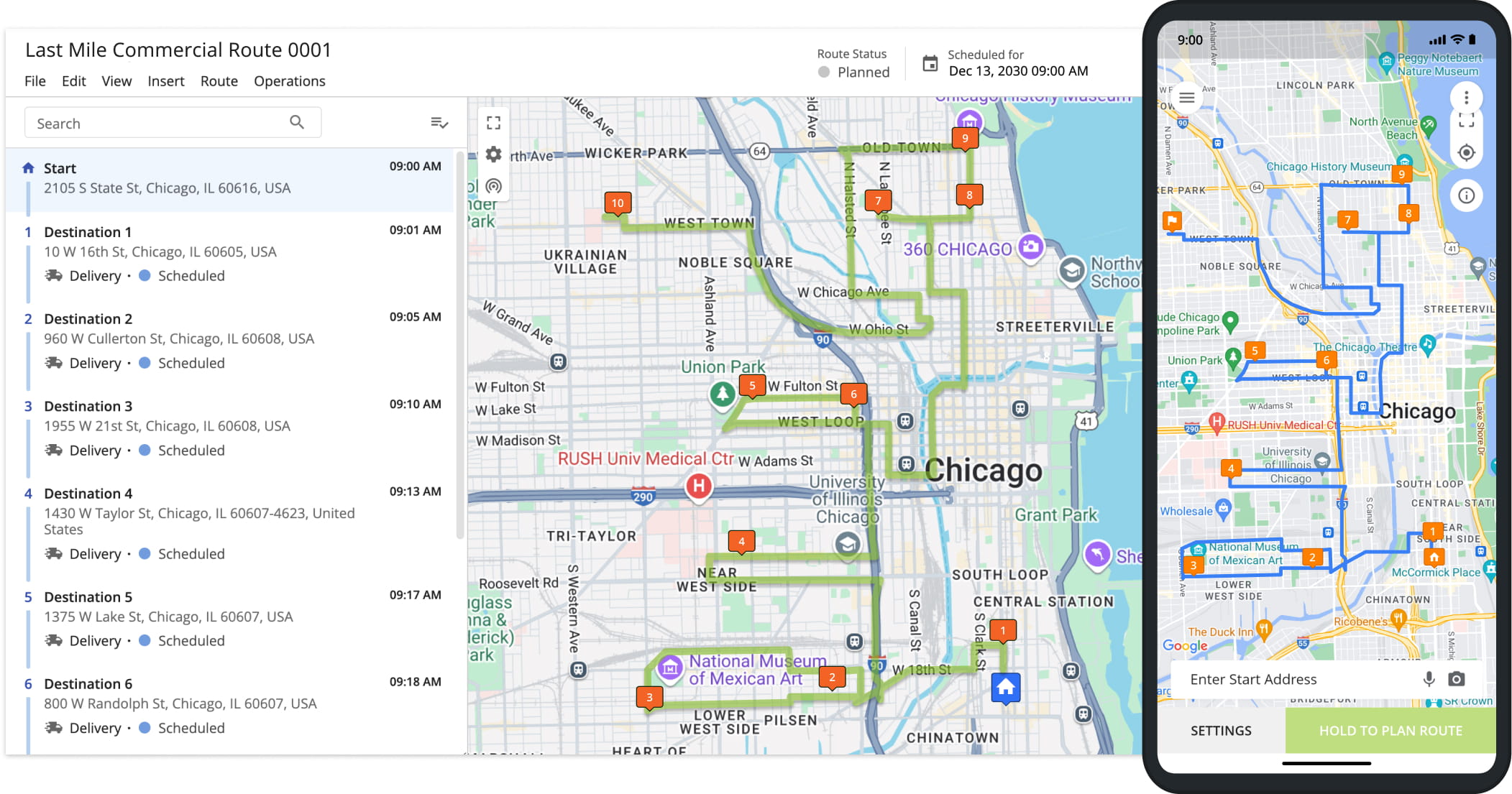 Create truck routes that account for vehicle size, weight, and road restrictions to ensure safe and compliant navigation.