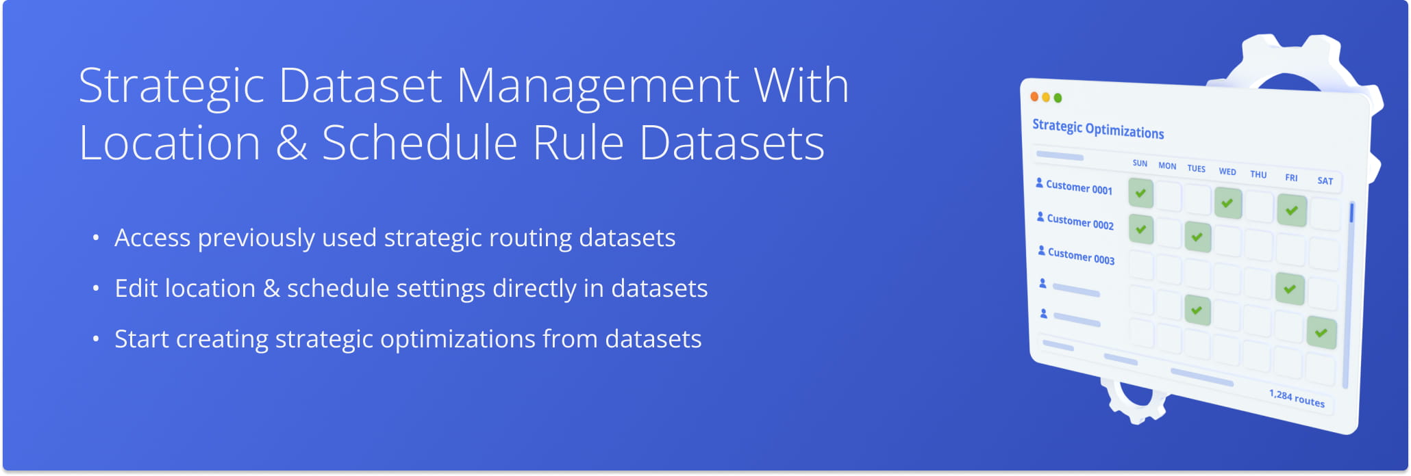 When you create Strategic Optimizations, the system automatically saves Datasets to your account. In this guide, you