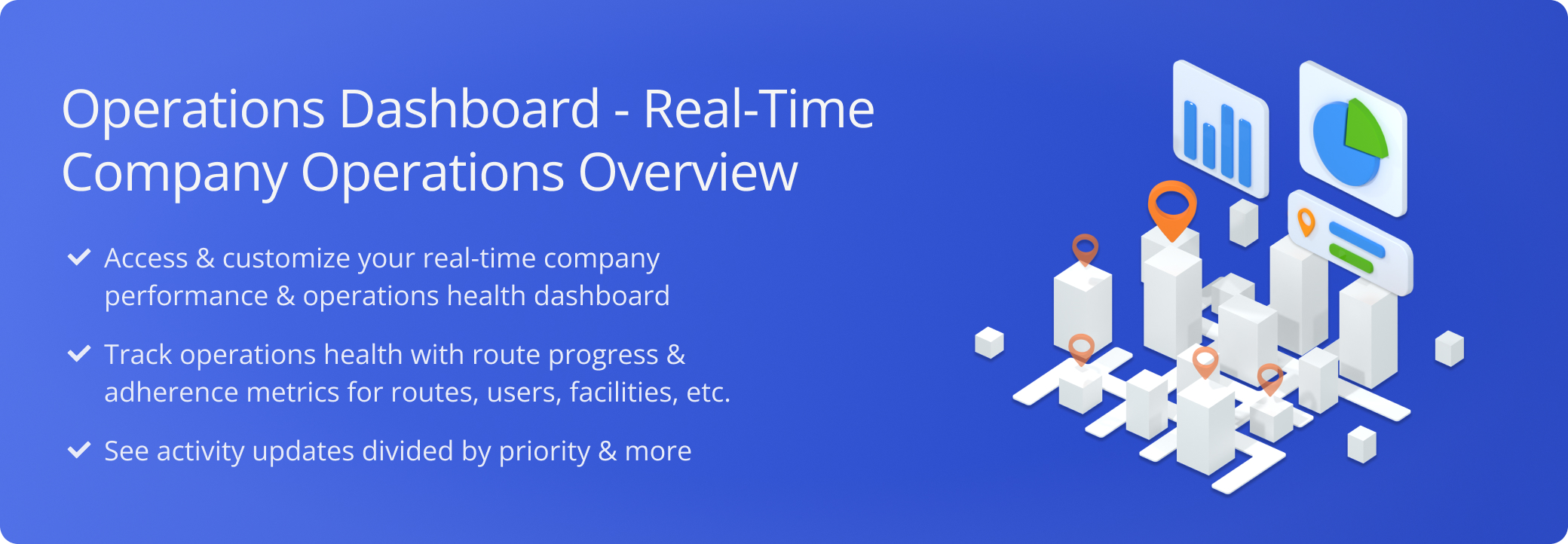 The Operations Dashboard gives you a real-time overview of your operational health metrics and performance.