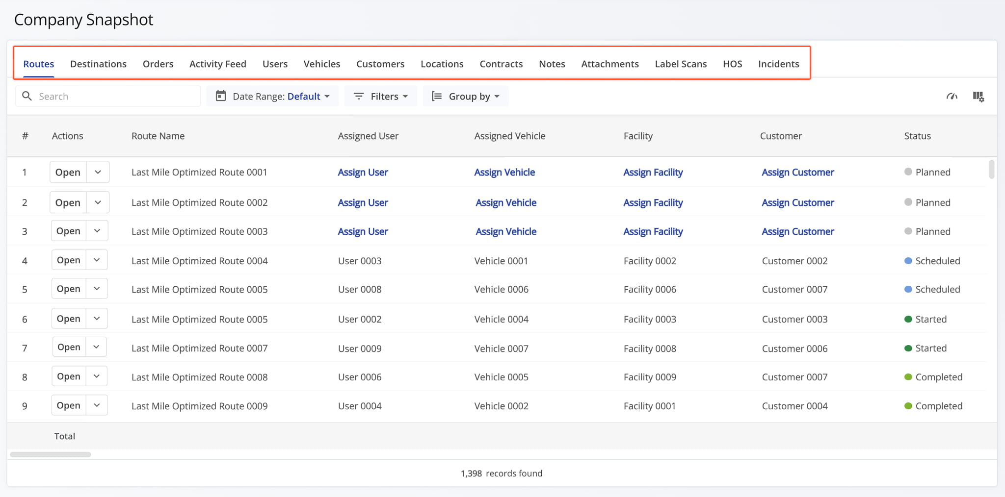 The Company Snapshot gives you a centralized view of your company