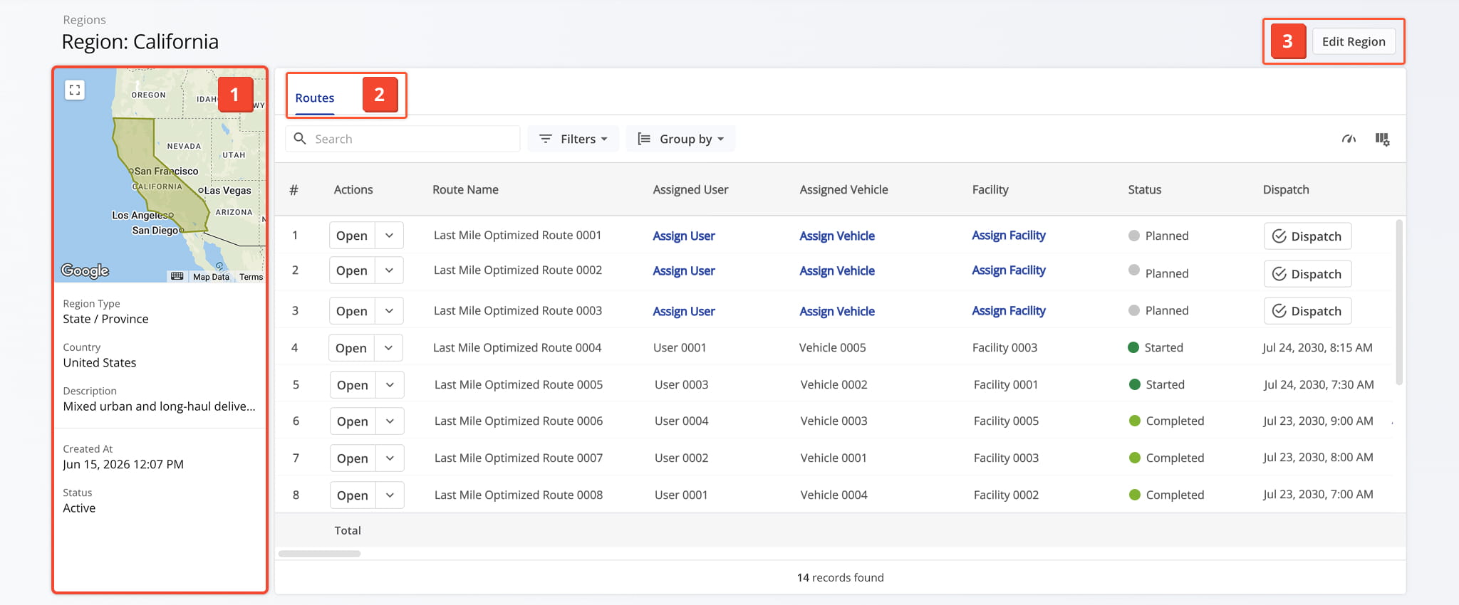 Get an overview of the Region Snapshot interface, including its key panels and controls.