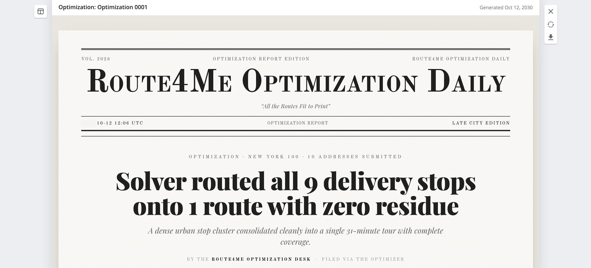 A formal, serif-heavy layout inspired by traditional broadsheet newspapers.