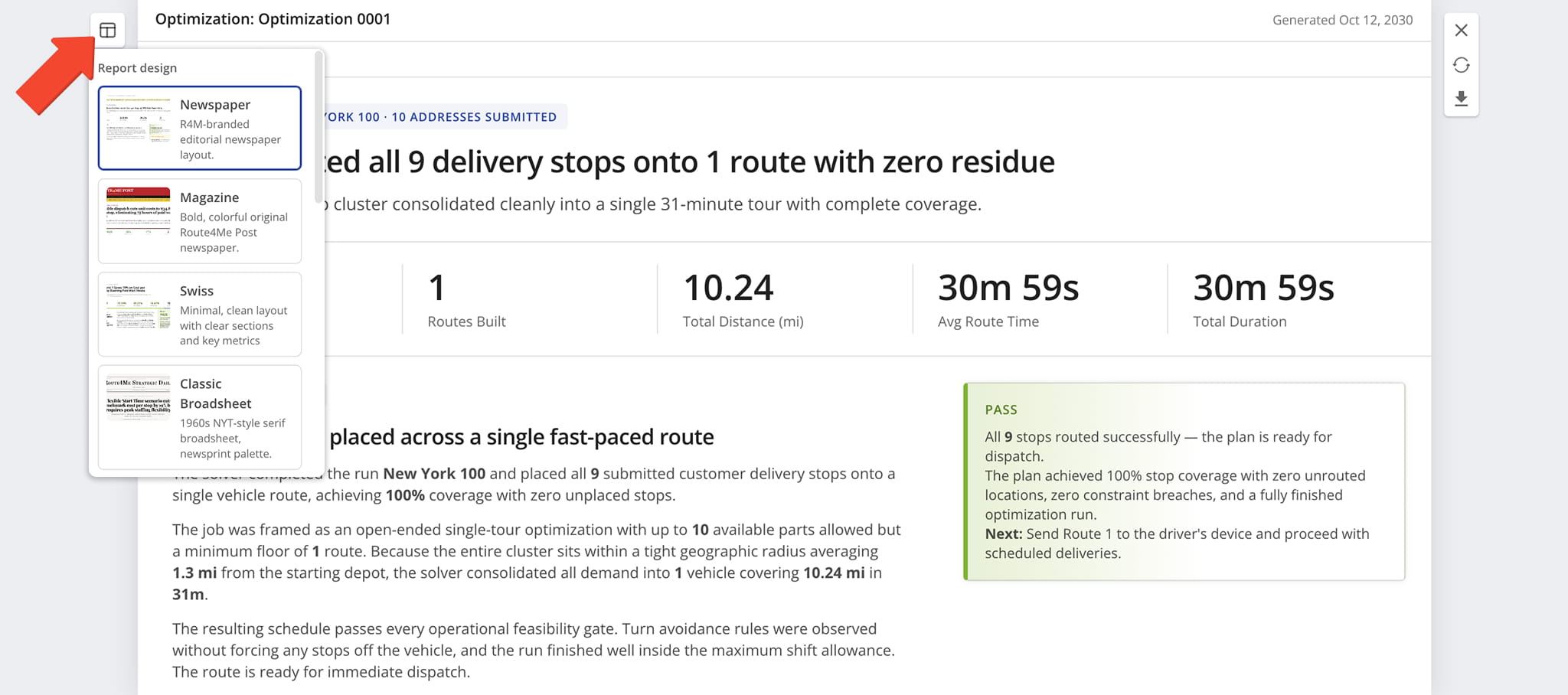 The report offers customizable design templates to suit different presentation and sharing needs.